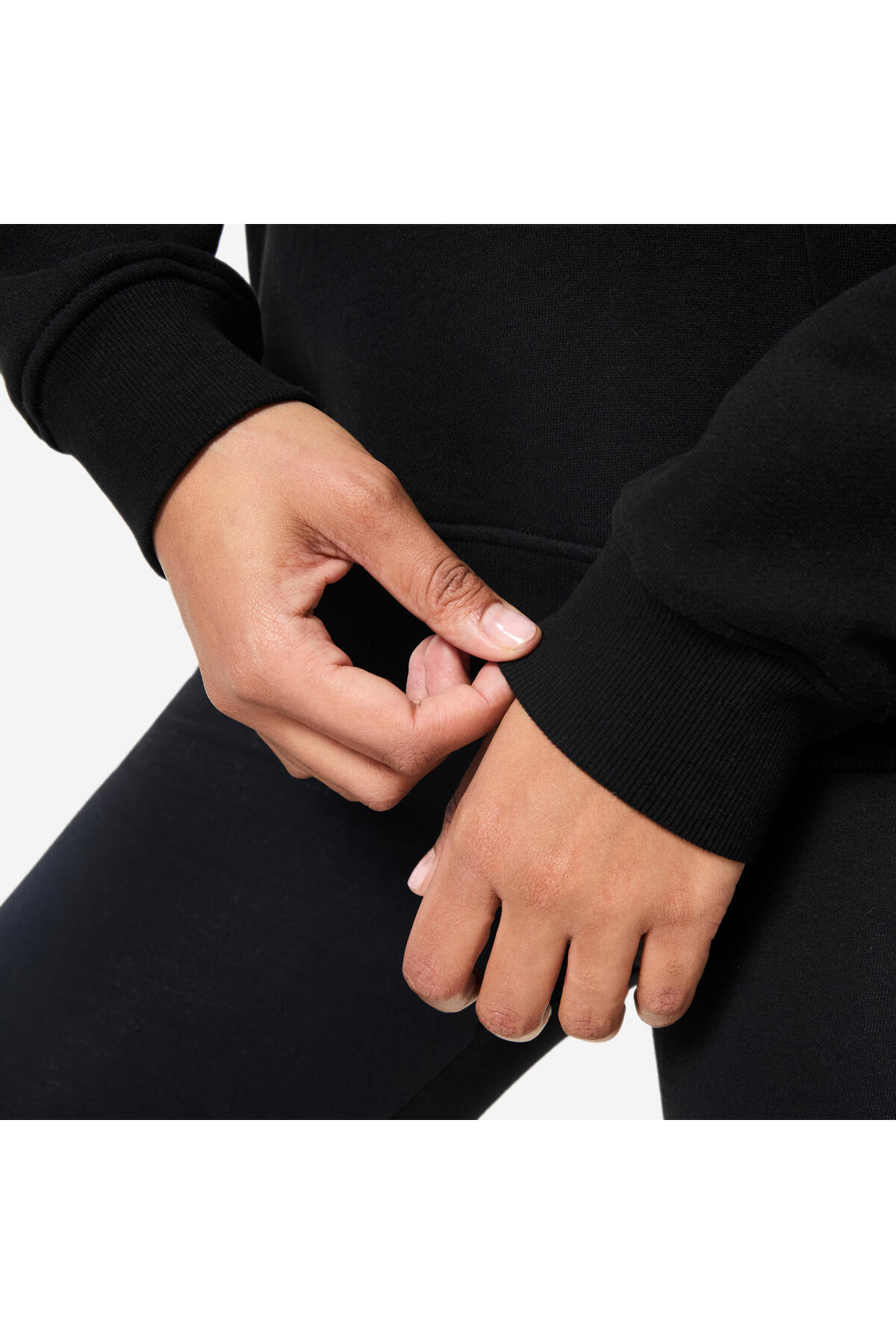 Decathlon Domyos Kadın Polar Sweatshirt - Siyah görsel 7