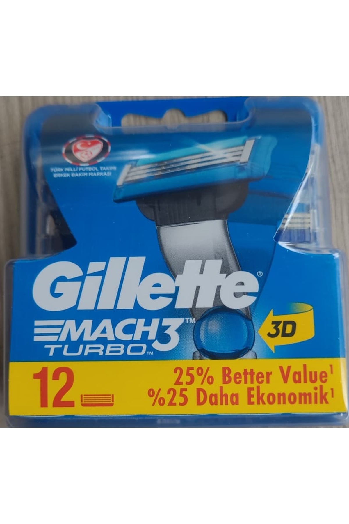 Gillette-MACH3 TURBO 3D 12 Lİ 1