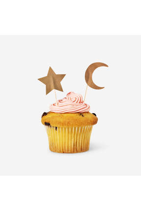 Flying Tiger Copenhagen 50'li Ay Yıldız Kek Süsleme Seti
