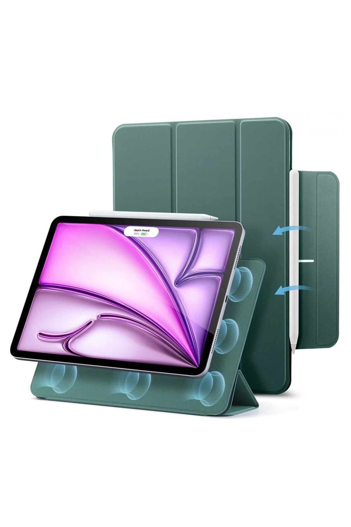 WOW-Protective Case Compatible with iPad Pro 12.9 2020/2021/2022/Air 13 2024/Air 13 2025, I69, TPU, Deep 5