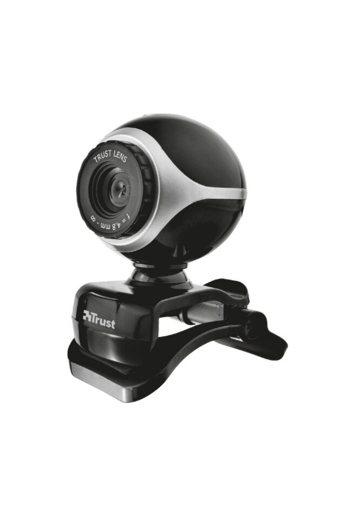 Trust-Cameră web Exis, Negru/Argintiu 5