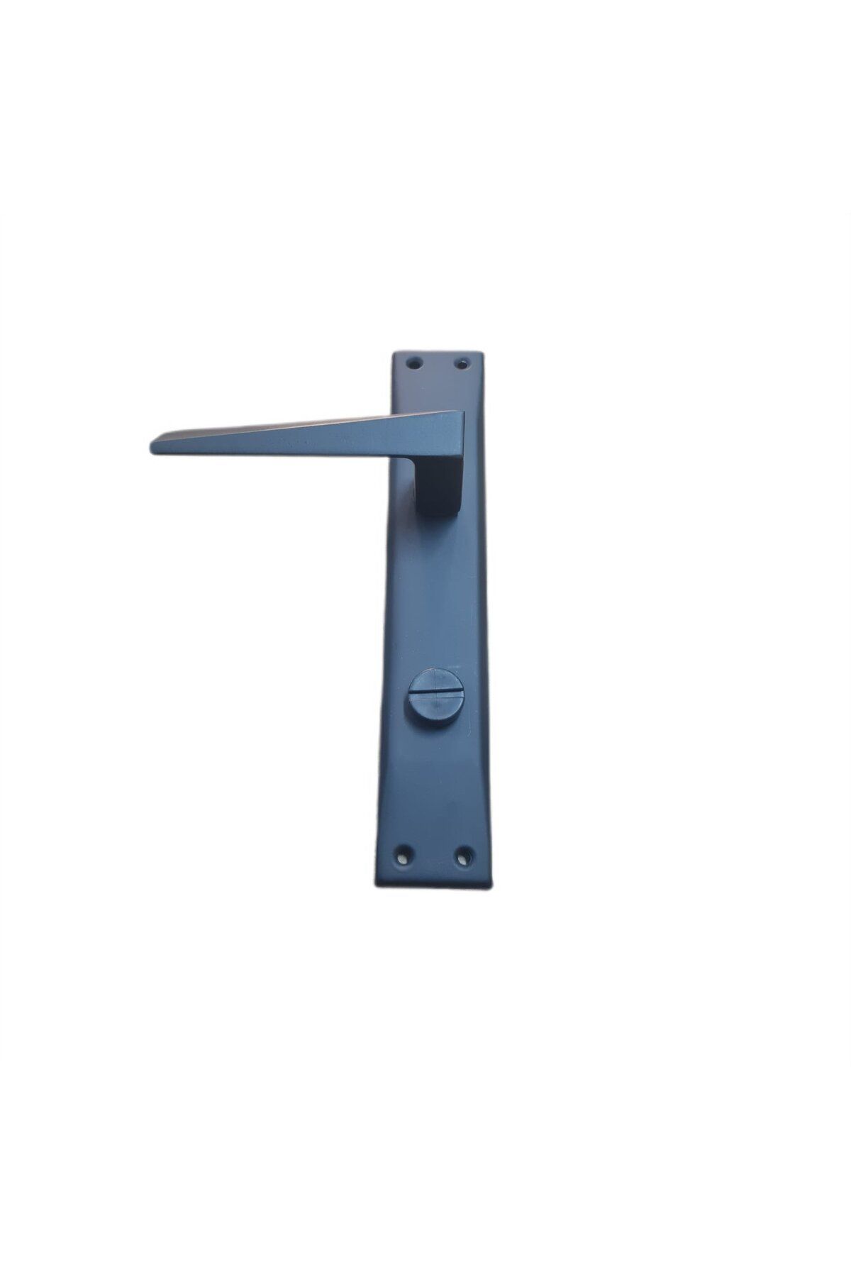 Nobel-Max Penta Mirrored Matte Black Wc Door Handle – Modern and Elegant Design / 2 Sets 3