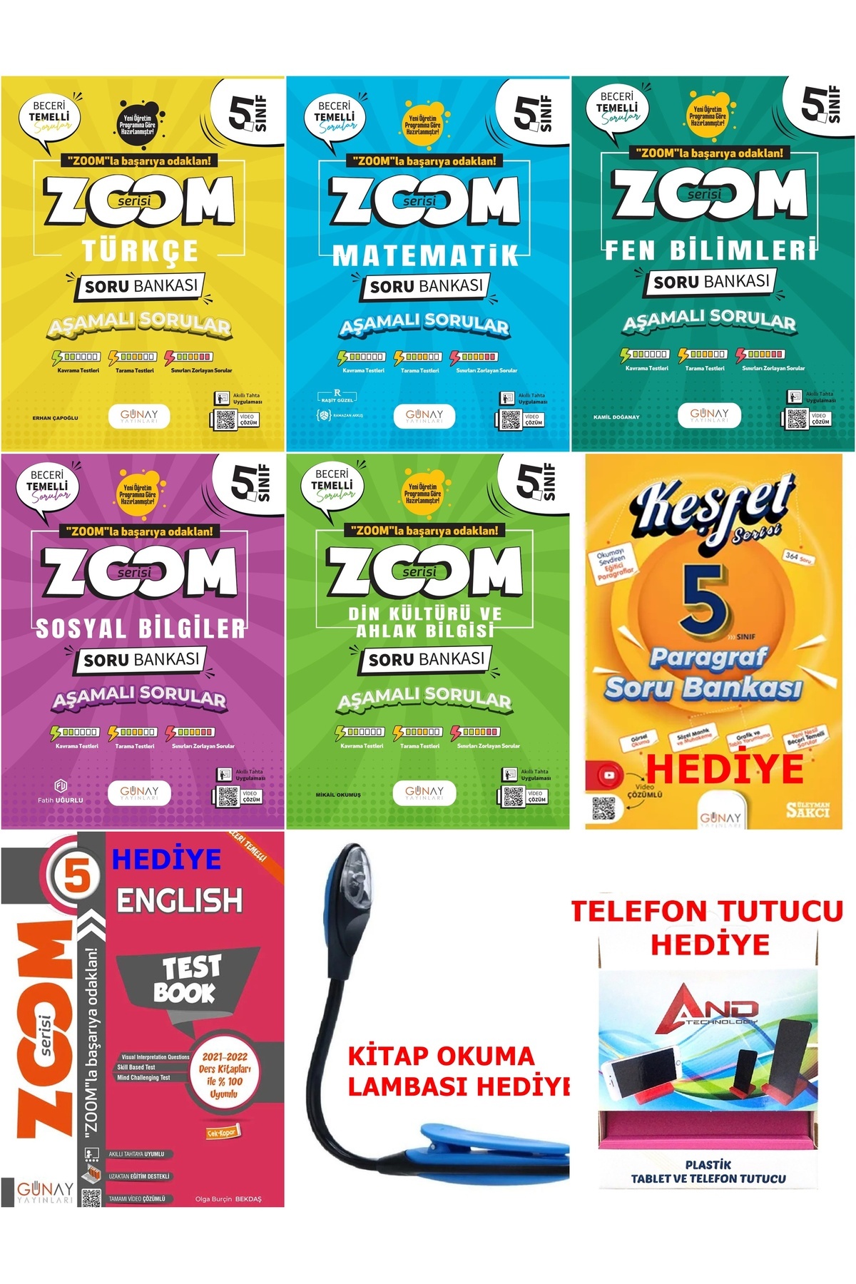 Günay Yayınları 2025-2026 5. Sınıf Tüm Dersler ZOOM Serisi Beceri