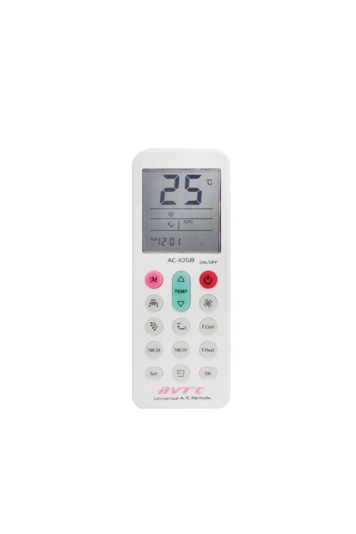 OEM-Universal Remote Control Air Conditioners, 1000 Models, Digital Screen,Temperature Display, White 1