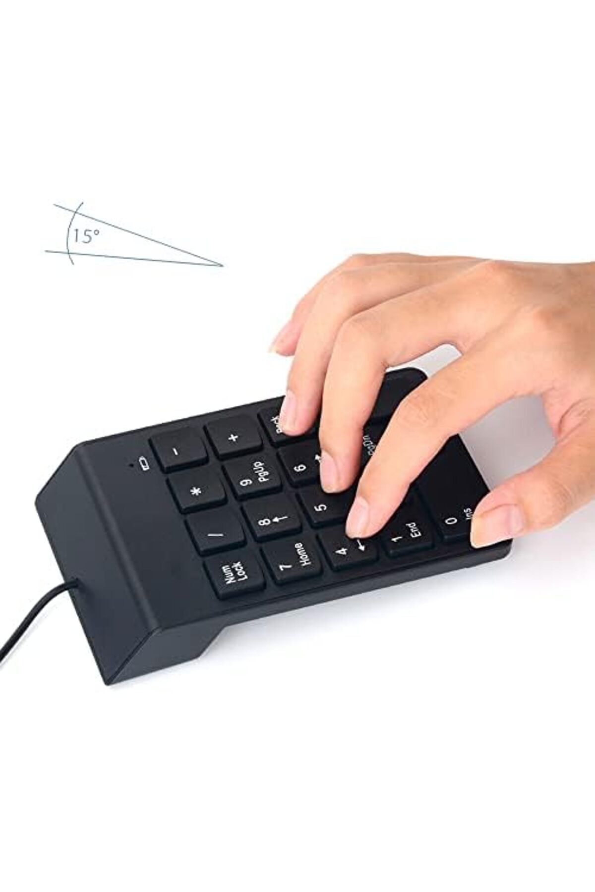 Biki-Small USB Numeric Keyboard with 18 Keys for iMac/Mac Pro/Air/Pro and Laptop Computer 7