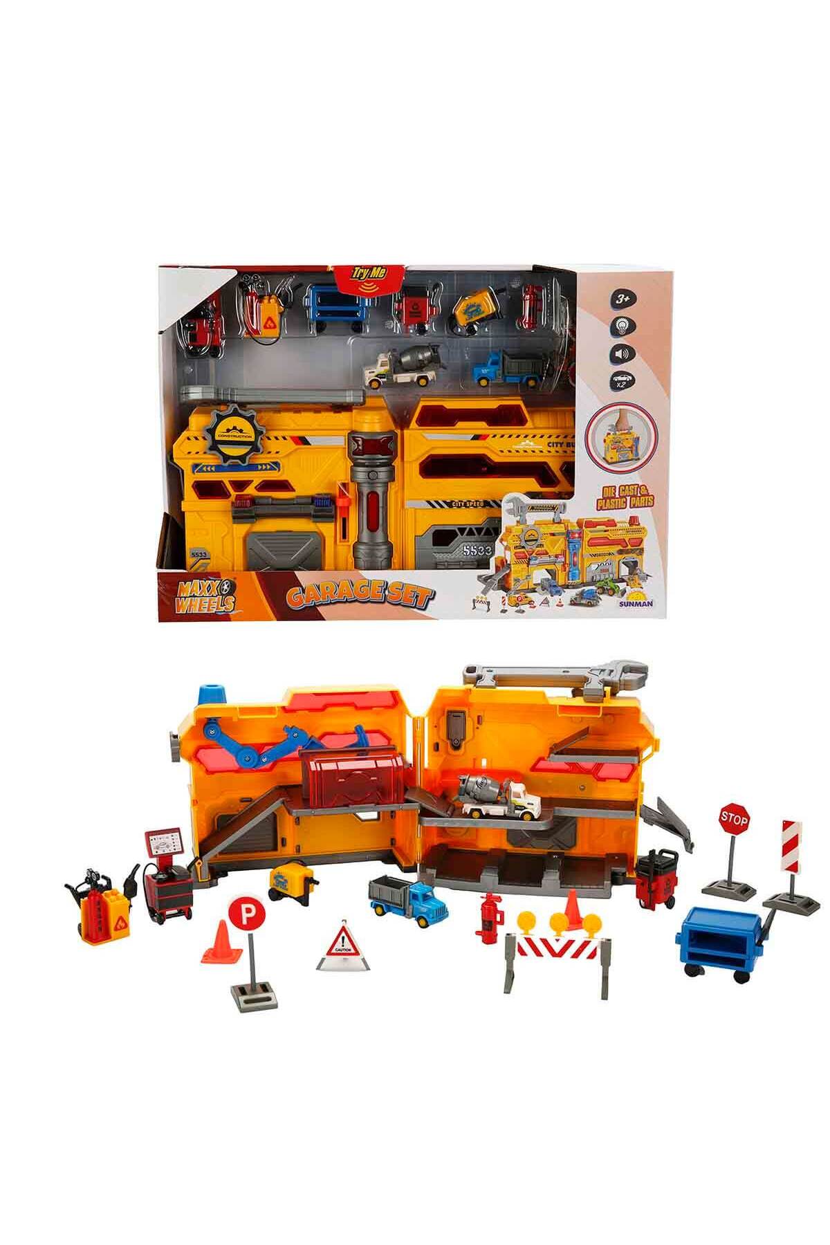 超希少　MCRSSシステム コンプリートセット　have fun garage Maxx Wheels Sesli ve Işıklı Garaj Seti - İnşaat Garajı - Fiyatı