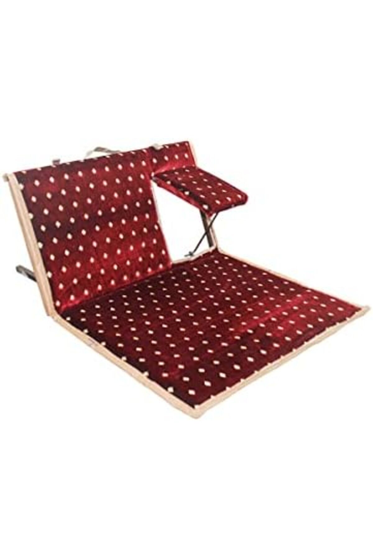 كرسي أرضي تقليدي قابل للطي مع مسند ذراع ومسند ظهر قابلين للتعديل