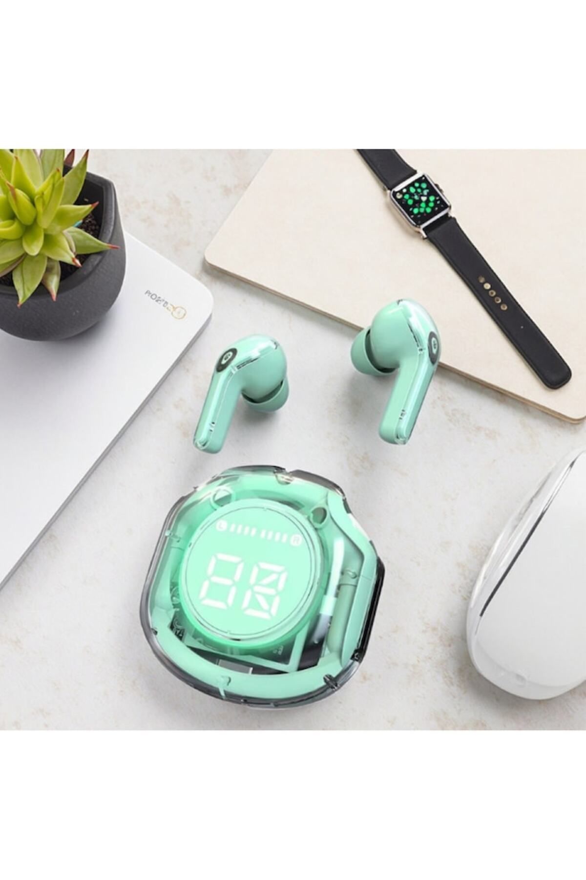 OEM-Wireless Headphones AIR39 TWS, Bluetooth 5.3, ANC/ENC, Hi-Fi, IPX7, Digital Display, Up to 20h Auton 3