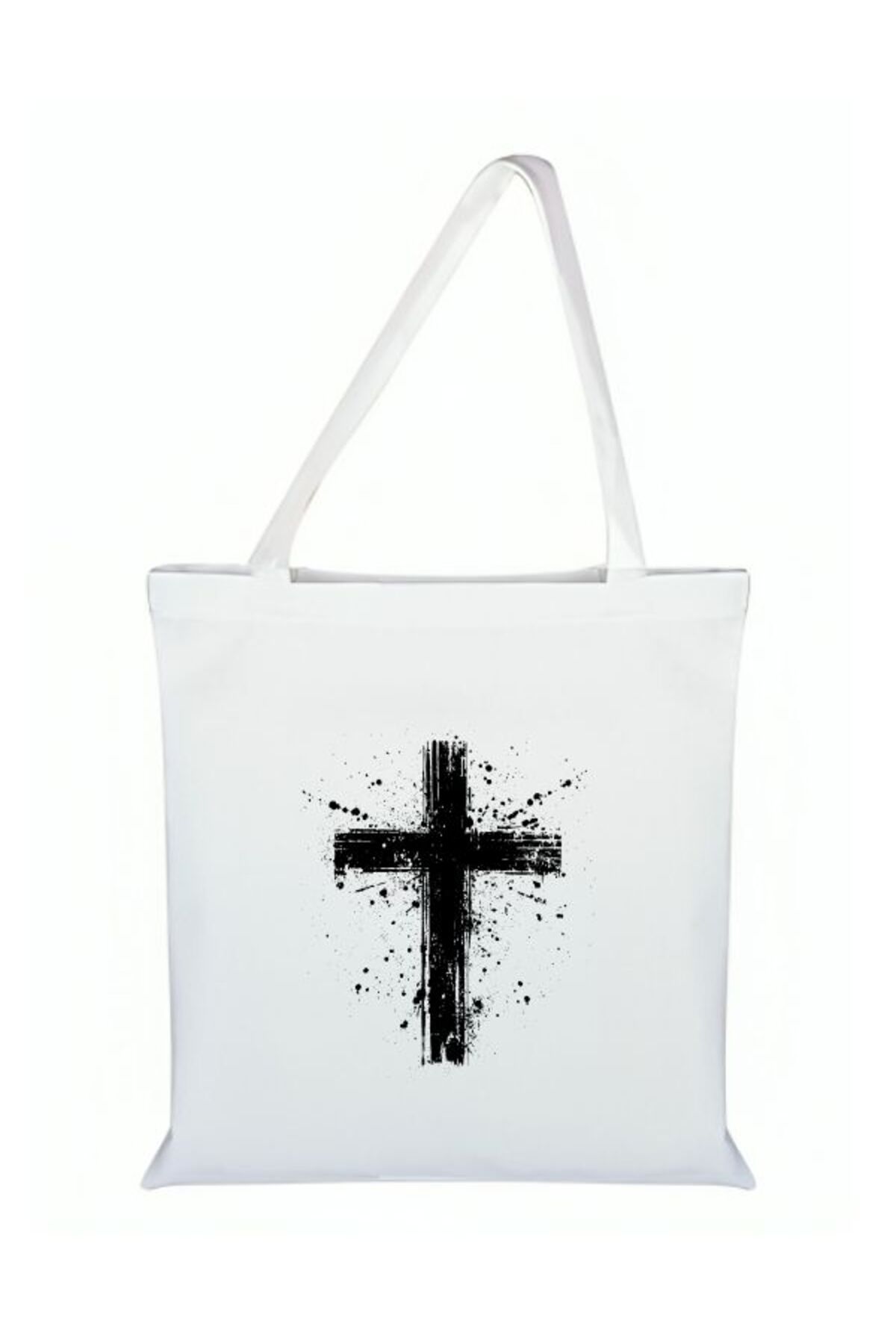 Özcan Tasarım-Cross Mark Printed Cloth Bag - Cross Mark Bag 1