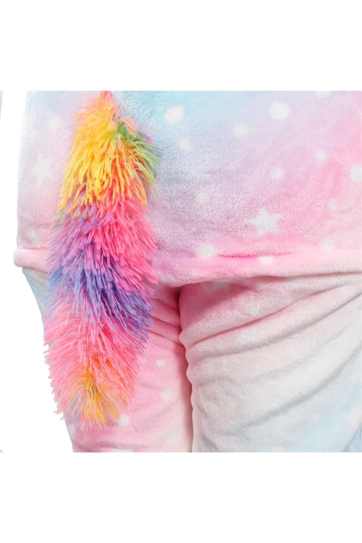 SERSIMO-Pijama tip salopeta pentru dama, model unicorn, marime M 12