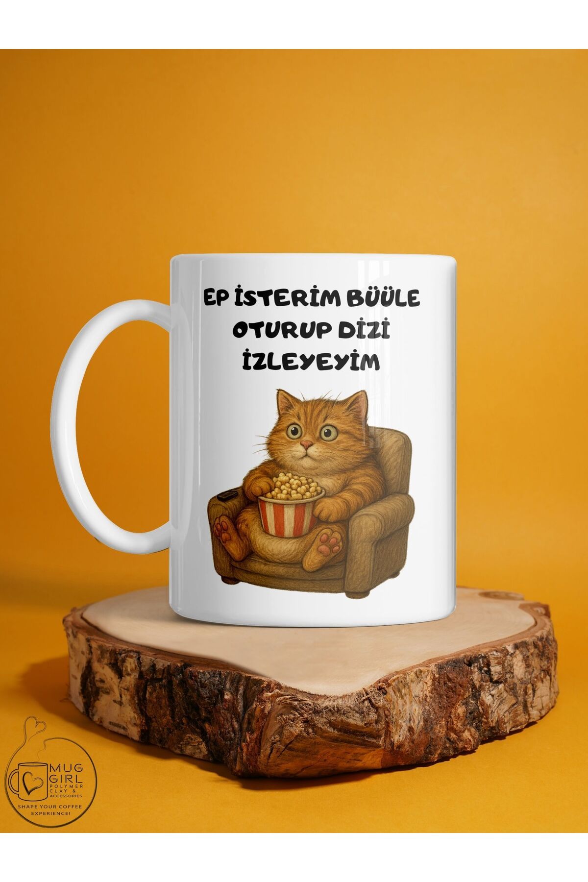 kuphane-Lazy Cat Series Mug – Ep I Want to Be Awesome Humorous Designed Printed Porcelain Mug 3