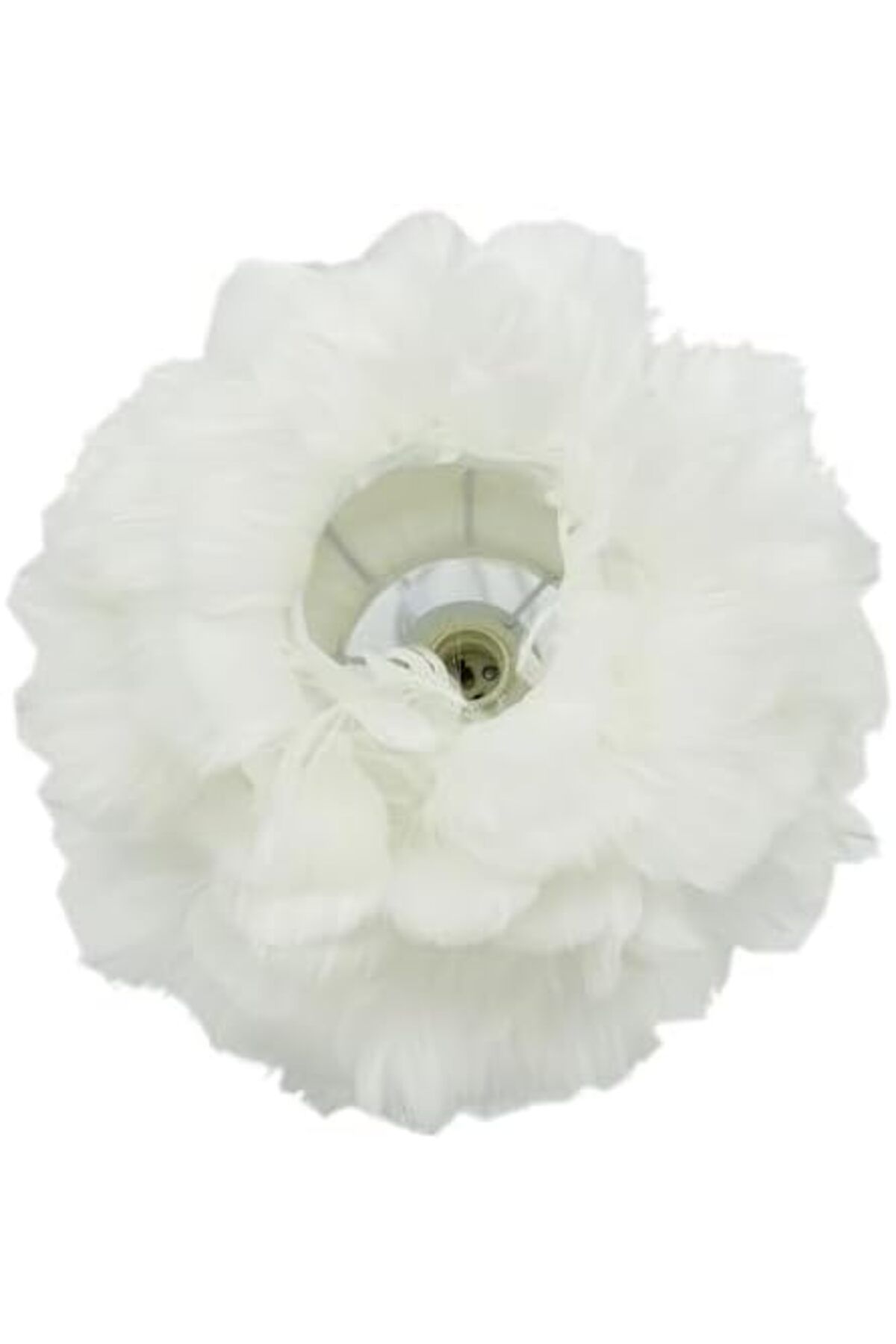 SUKILO-Modern Feather LED Bedside Lamp – Shade Dimmable Night Table Lamp - Soft Glow Dandelion Nig 4