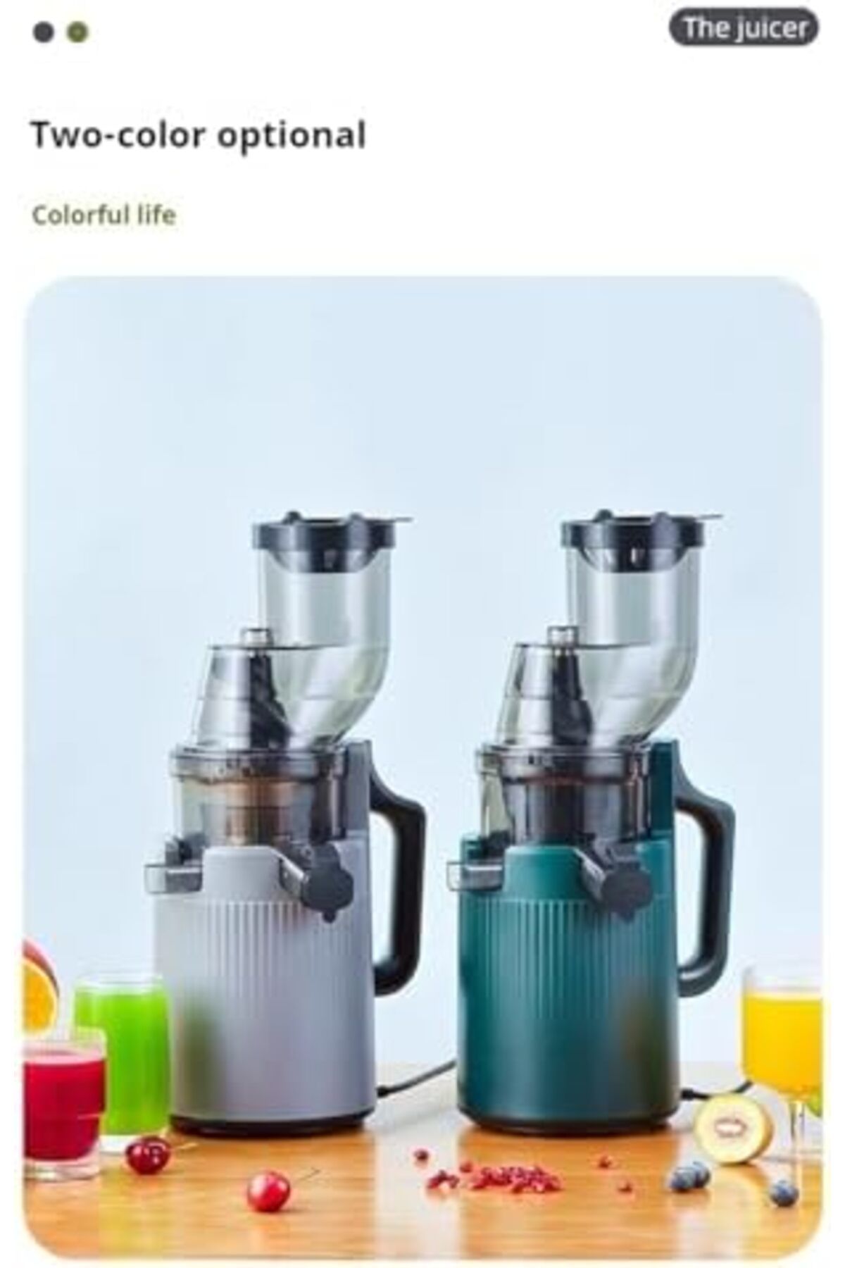 SUKILO-High Performance Electric Juicer for Fruits and Vegetables | 200 Watts with Large 3.55 inch C 6