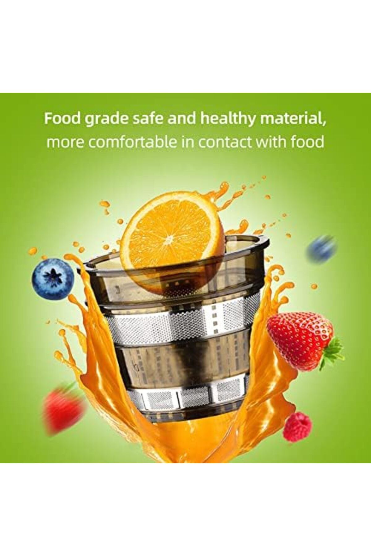 SUKILO-Slow Masticating Juicer, Cold Press Juicer Machines with Quiet Motor, 2-Speed Modes, High Jui 8