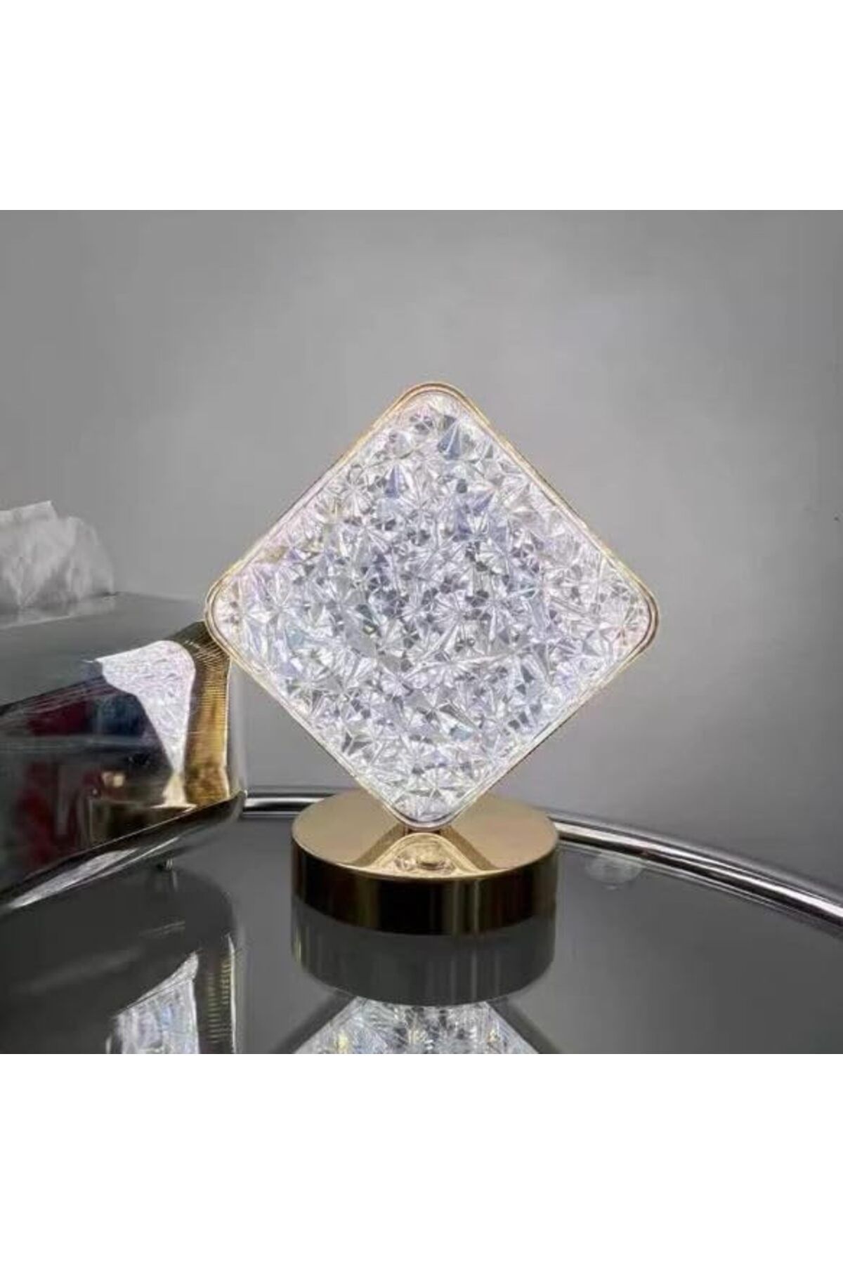 SUKILO-Creative Square Shaped Desk LED Lamp – Unique Moon, Star, or Square Design, Warm White Ligh 8