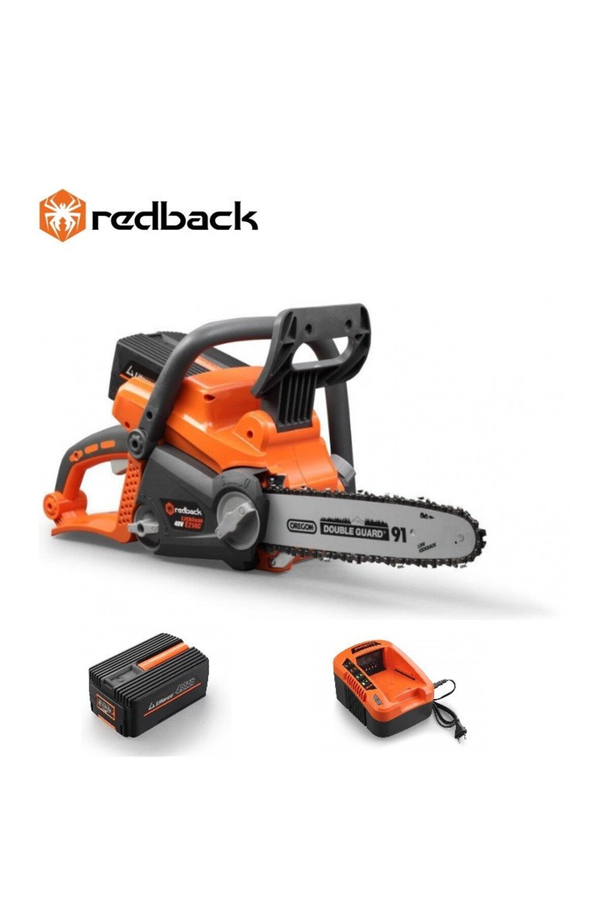 redback-Package 40 cm battery-powered chainsaw E216C+EP40+EC20, 40V/4Ah battery, incl. 1