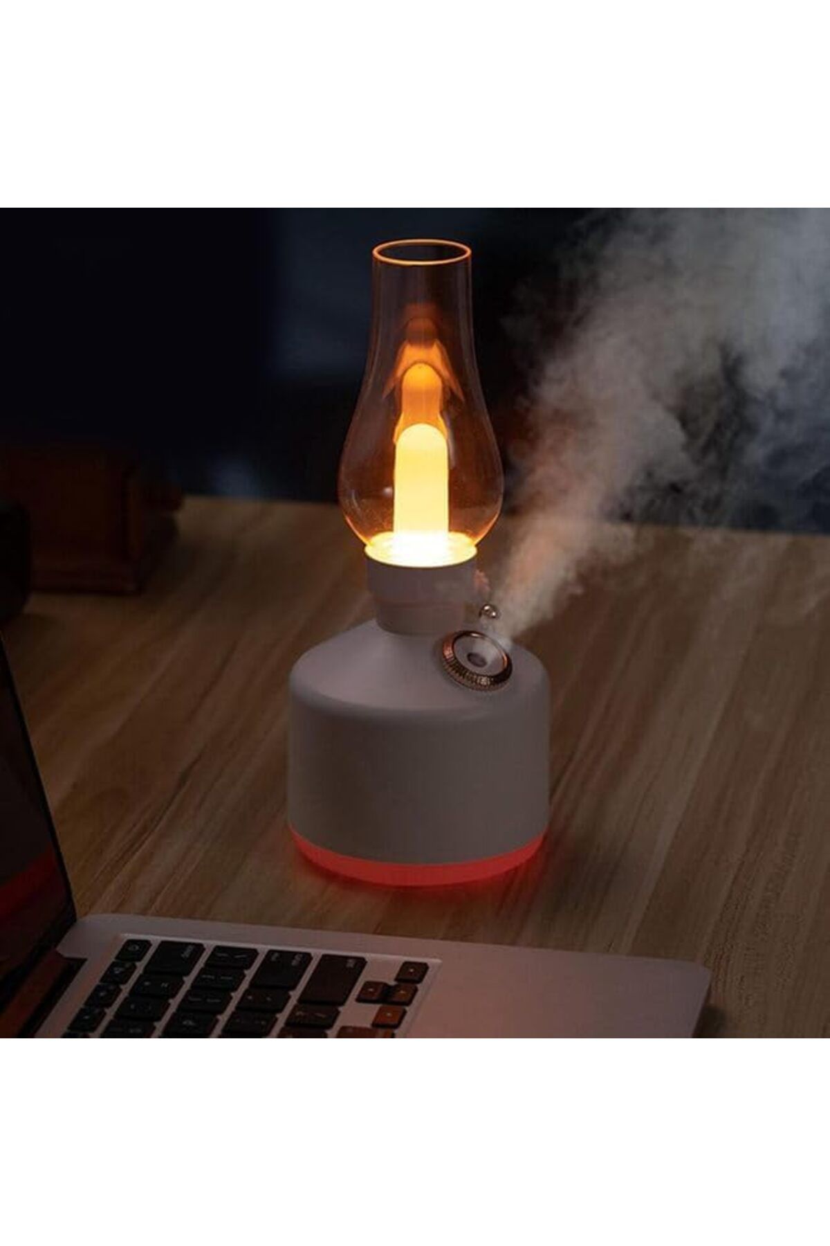 SUKILO-Retro Lamp Humidifier with USB Charging, 280ml Aroma Diffuser, Quiet Operation, Desk Lamp Fun 4