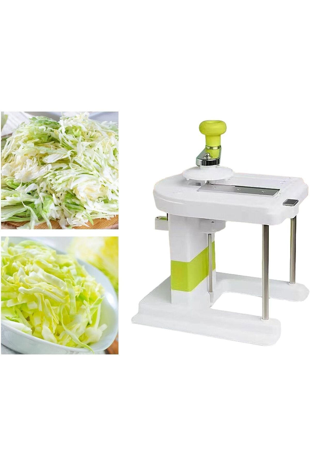 SUKILO-Manual Cabbage Cutter Vegetable Slicer Hand Crank Lettuce Chopper Durable PP Material Non-Sli 5