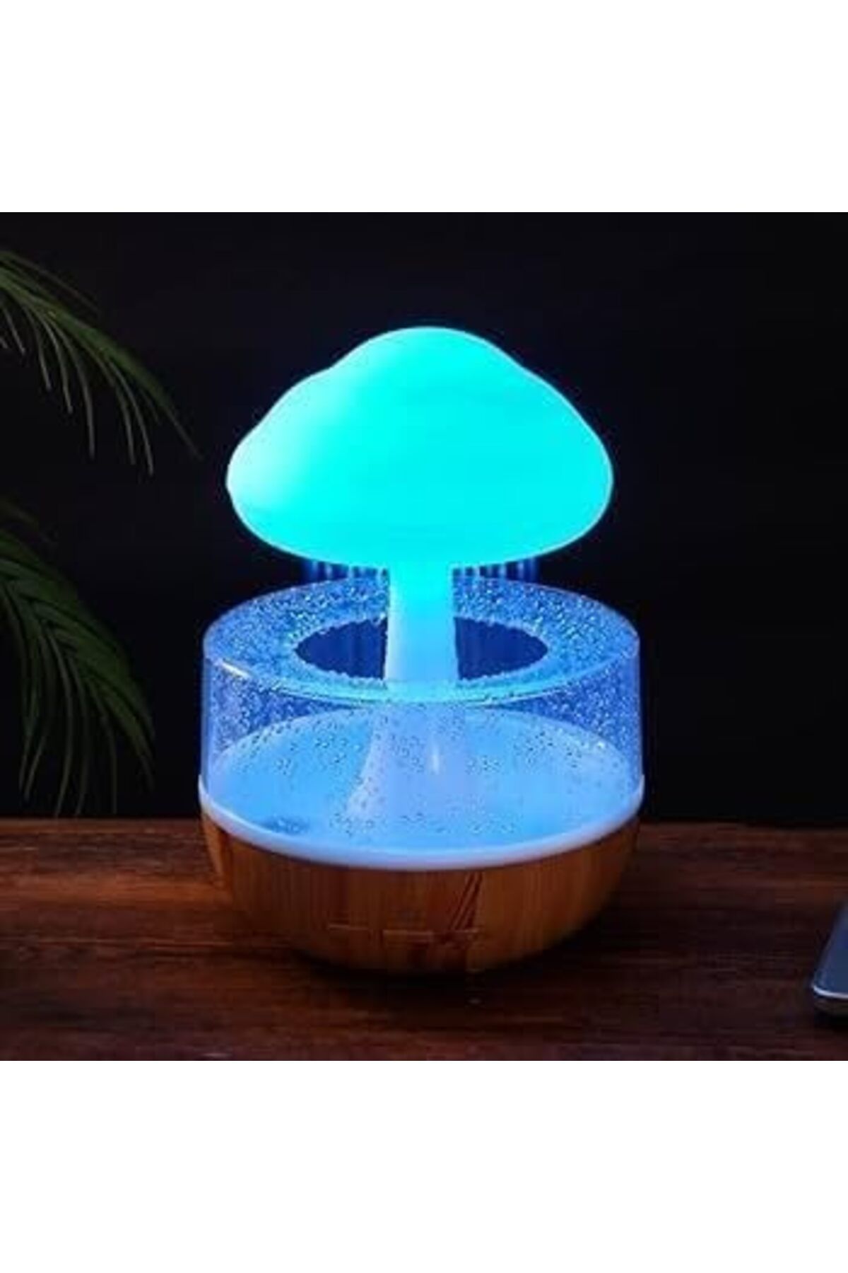 SUKILO-Rain Cloud Humidifier with Raindrop Sound and Night Light, Aromatherapy Diffuser, Mushroom Wa 2