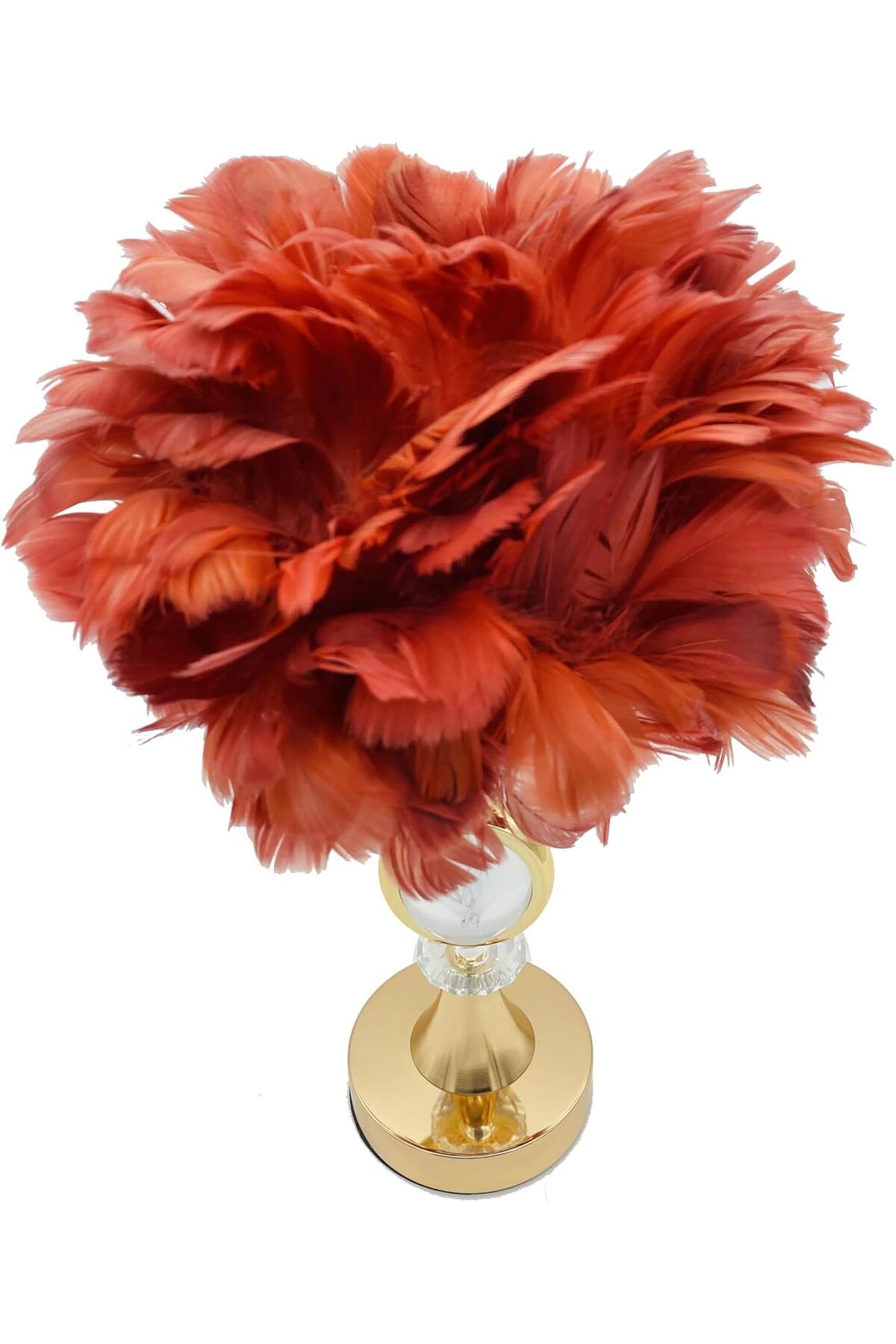 SUKILO-Modern Feather LED Bedside Lamp – Shade Dimmable Night Table Lamp -Soft Glow Dandelion Nigh 5