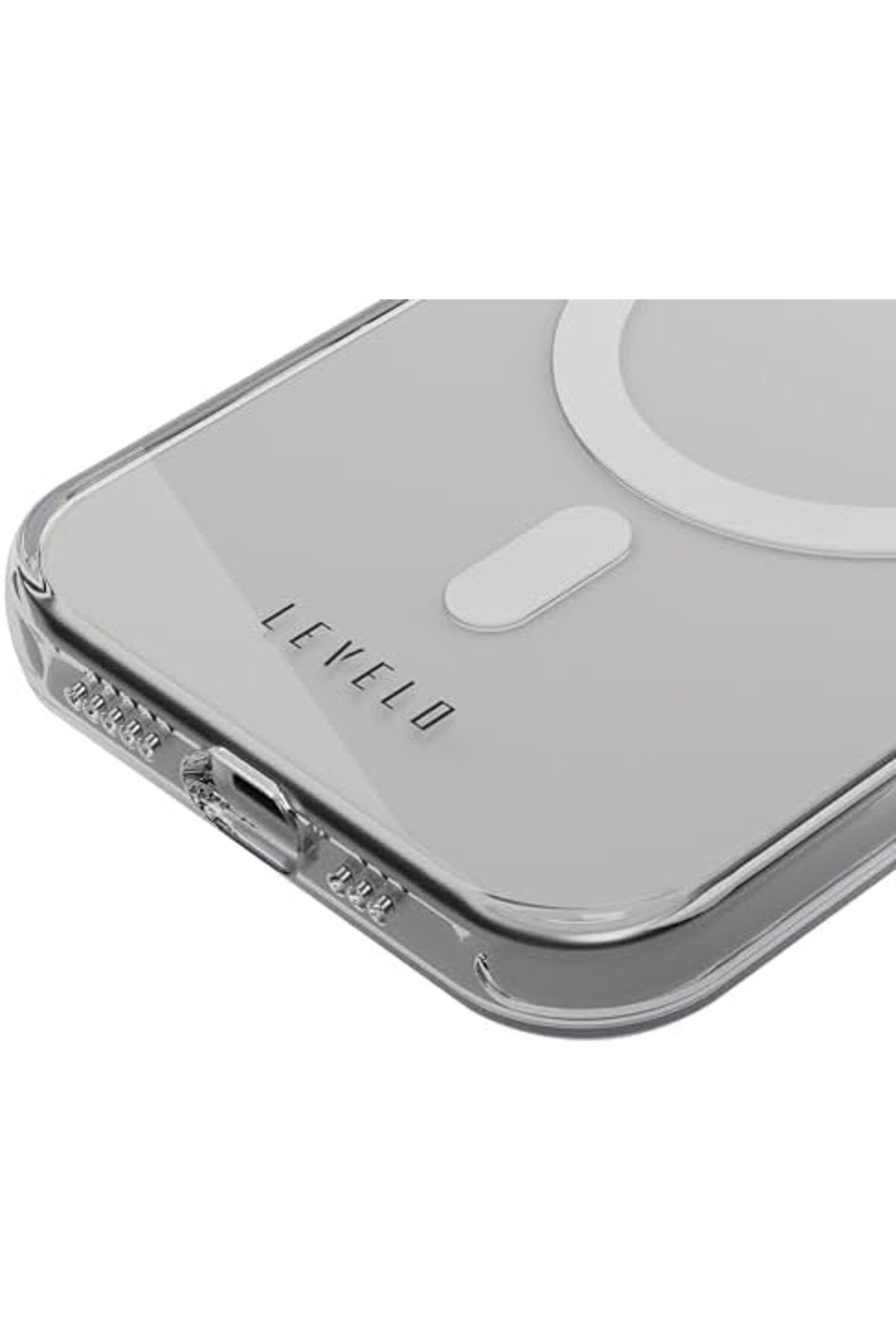 Levelo-غطاء بولي كربونات صلب لهاتف iPhone 15 من Levilo - شفاف 4
