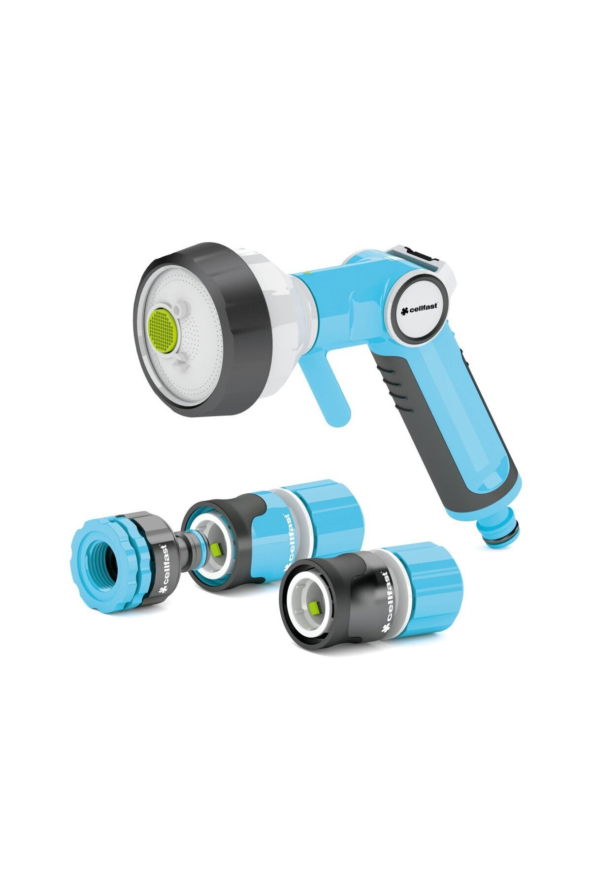 Cellfast-ERGO 4-function gun set connectors 1 2 - 5 8 1