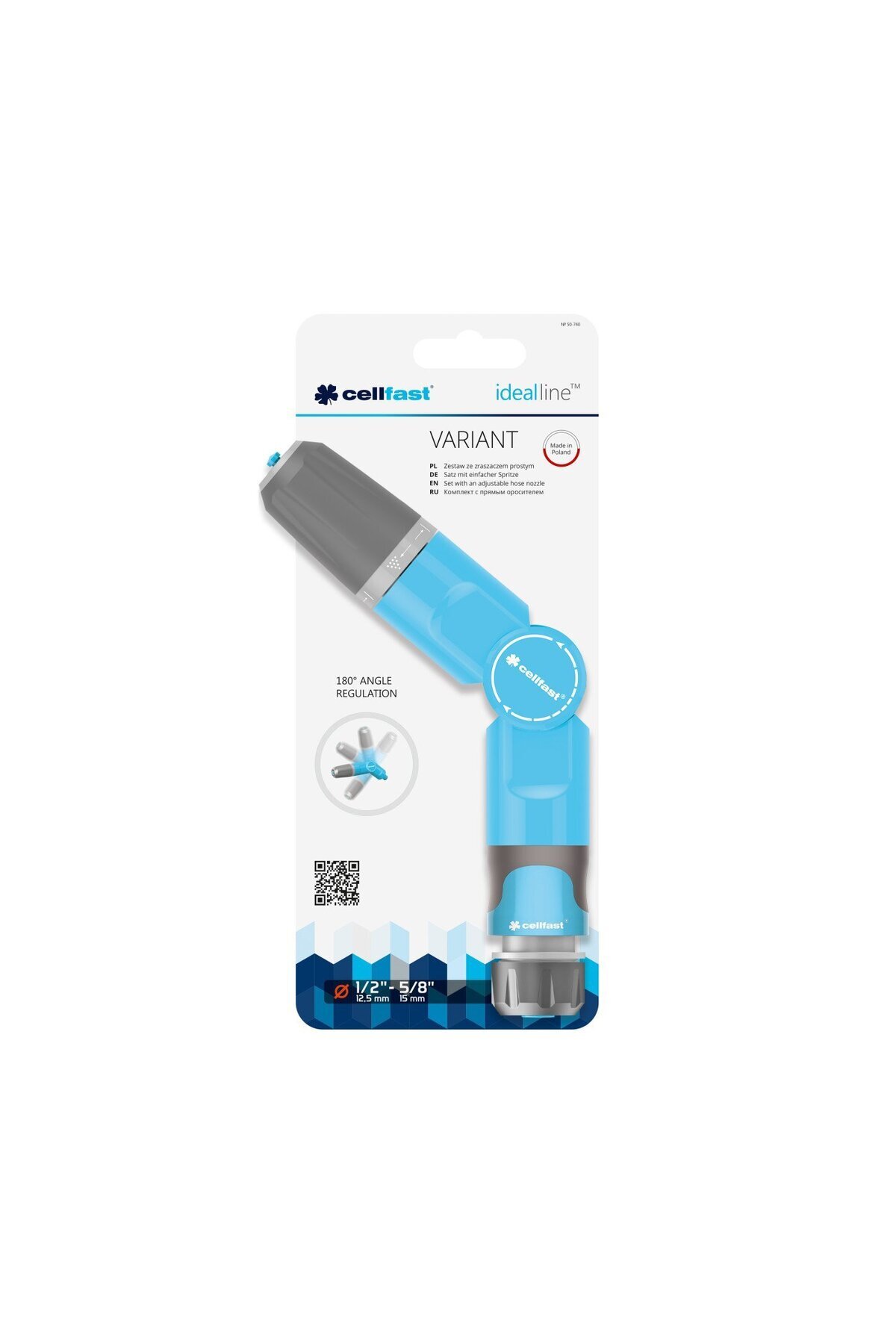 Cellfast-VARIANT IDEAL adjustable nozzle set, connectors 1 2 - 5 8 3