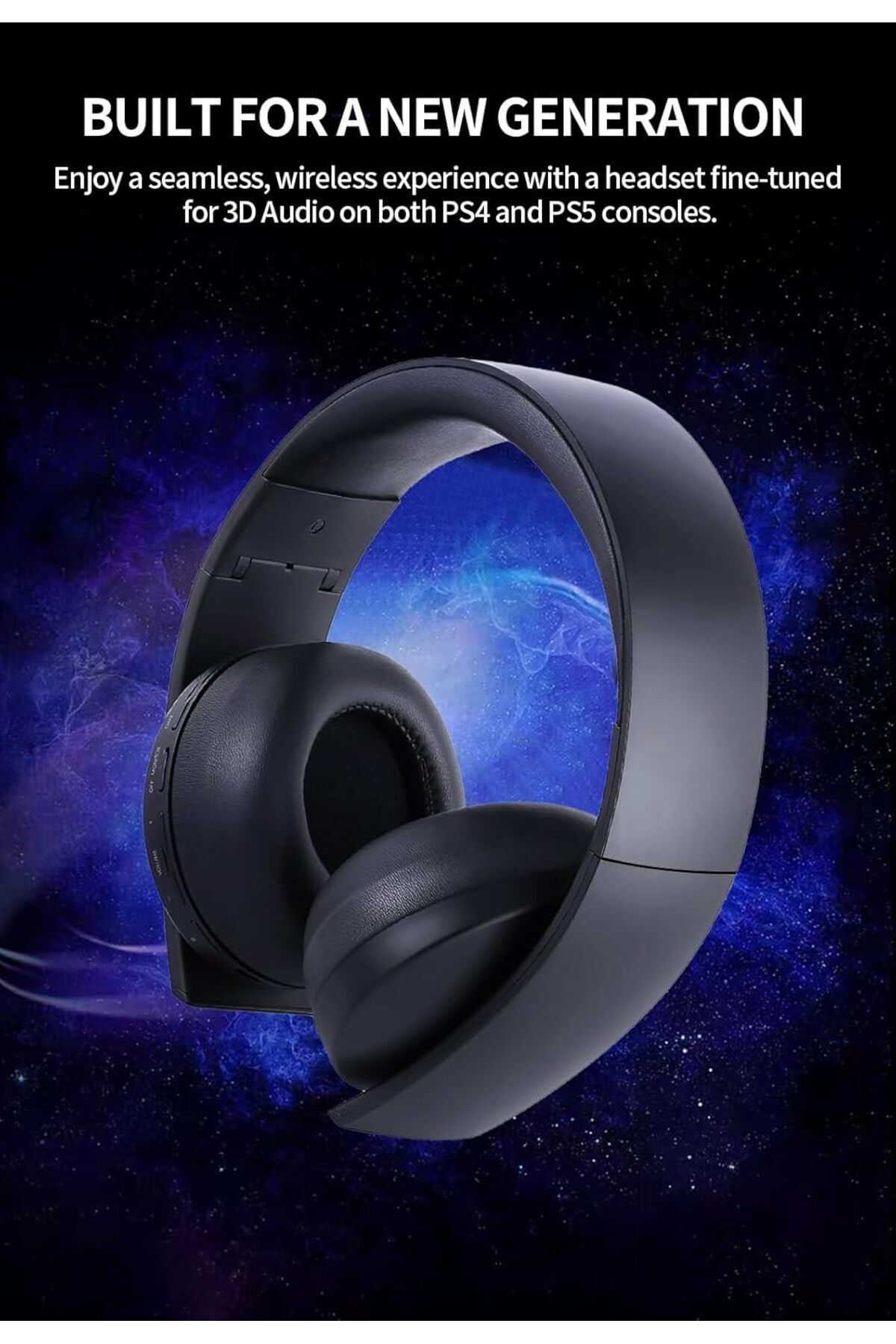 Generic-Wireless Gaming Headset with Mic 7.1 Surround Sound Bluetooth 5.2 Low Latency PS5/PC/Switch 4