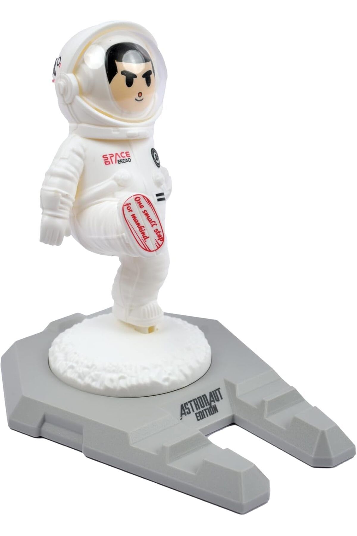SUKILO-Cell Phone Stand Car Holder, Fun 3D Cartoon Astronaut Design Mobile Phone Stand for Desk, Com 3