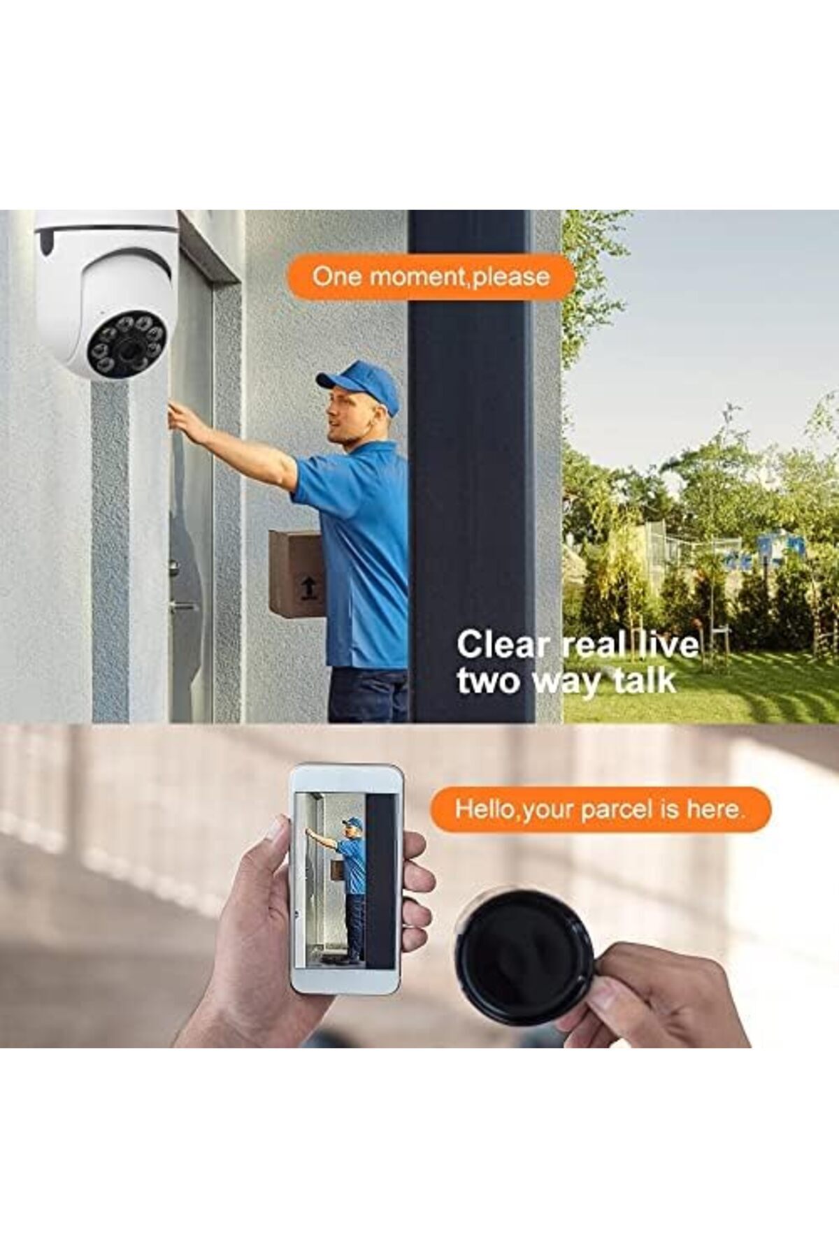 SUKILO-Light Bulb Security Camera, 1080P Full HD 360° Wireless WiFi Cam with Motion Detection, Infr 4