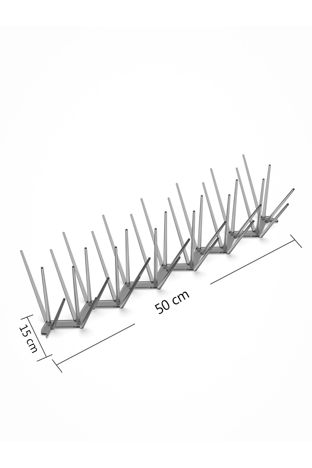 long way 50 CM Güvercin uzaklaştırıcı ve kovucu bariyer 5 Adet (zararsızdır )( Toplam 2,5 Metre )
