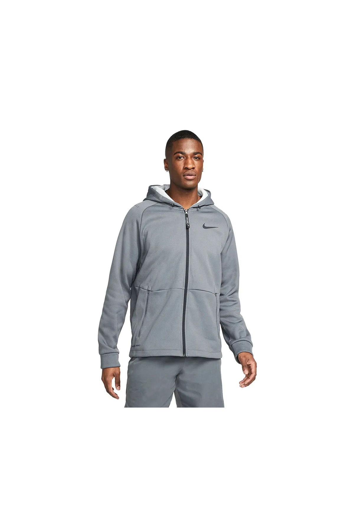 کاپشن مردانه خاکستری Pro Therma-Fit - DD2124-068 - SPORTXOUTLET نایکی سویشرت اسپرت Nike