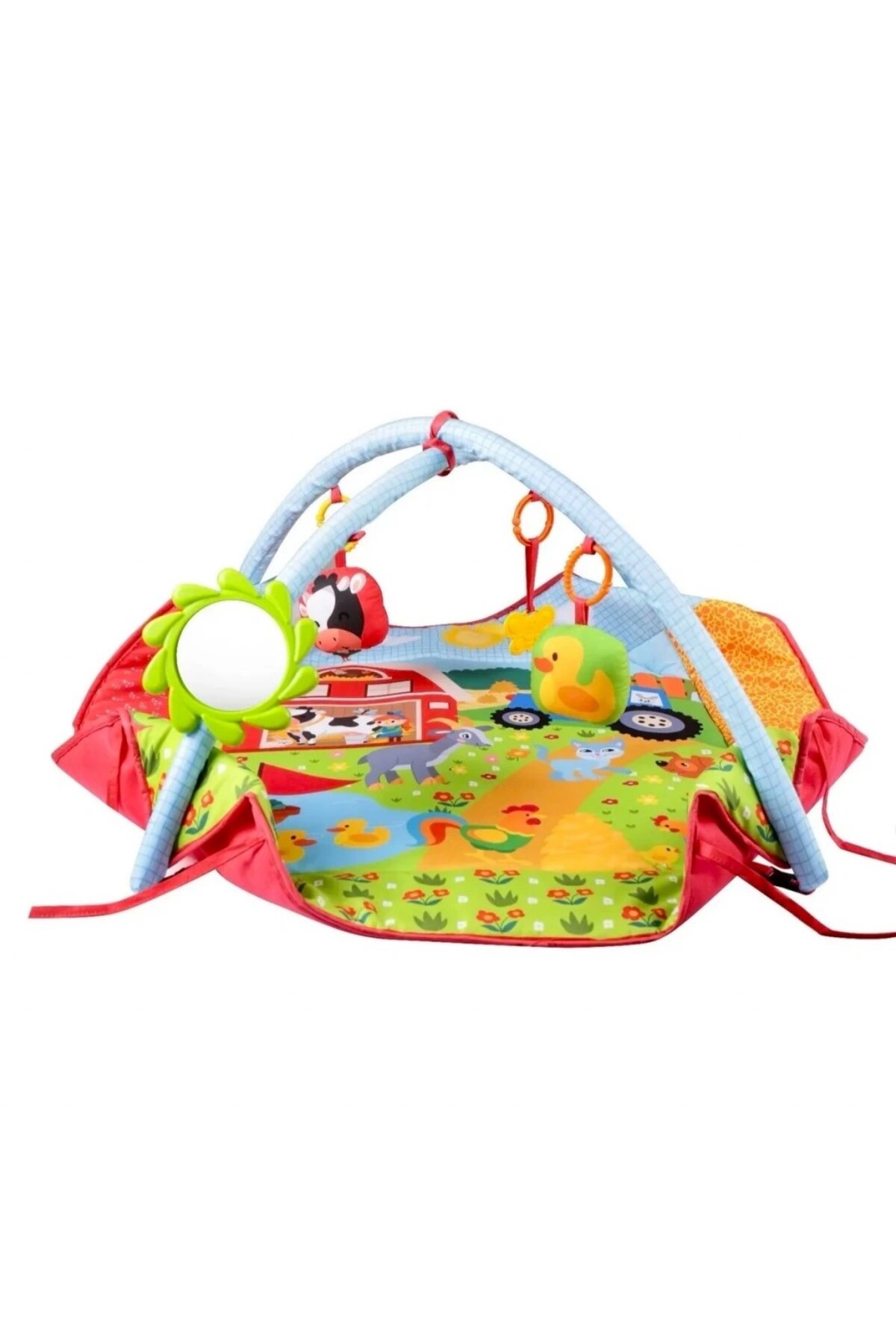 Baby Neşeli Çiftlik 3’ü 1 Arada Oyun Halısı | Top Havuzu + 10 Top + 4 Oyuncaklı Aktivite Matı | 0+ Ay fotoğrafı 6 (önizleme)