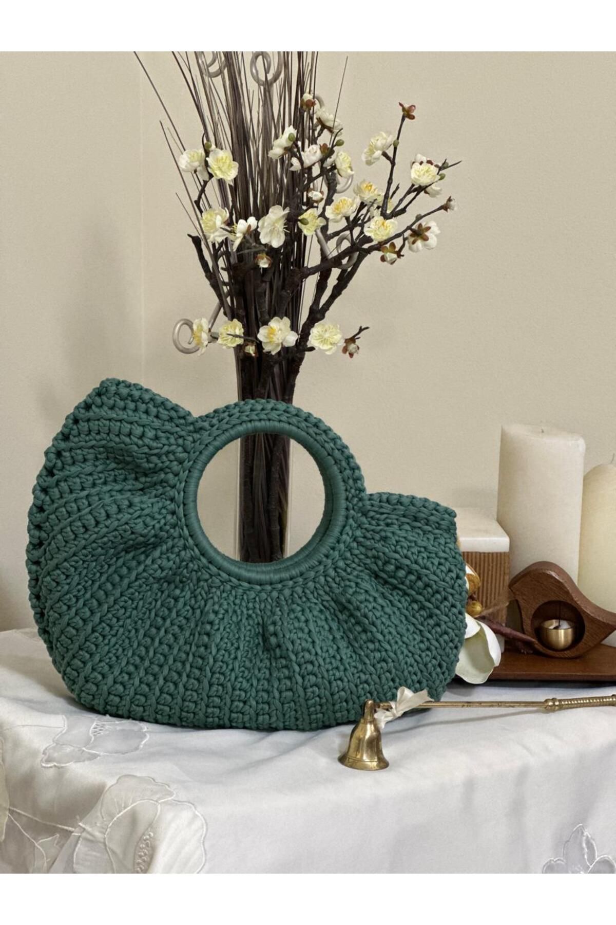 Randsac-Teal Bag Low & High Edges with Round Handle 1