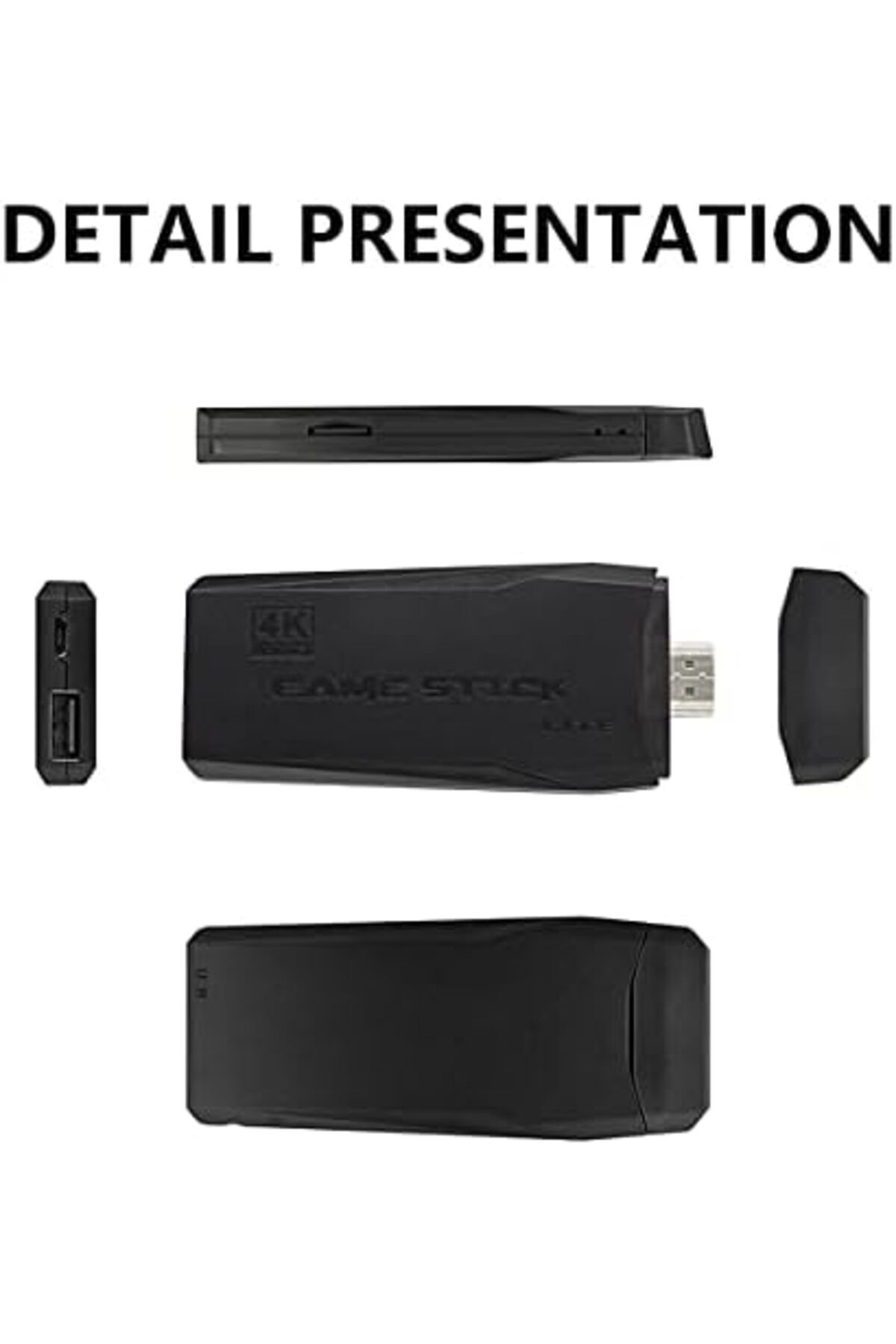 AWH-وحدة تحكم ألعاب M8 ريترو، مدمجة بأكثر من 10000 لعبة، عصا ألعاب فيديو لاسلكية 4K HDMI، سلكية، 2 7