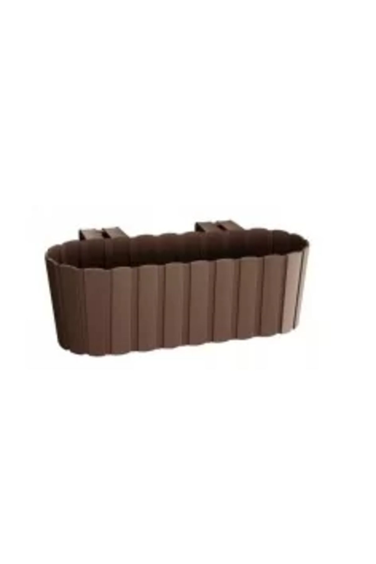 Prosperplast-Decorative Flower Pot, Rectangular, for Railings, Brown, 39.6 x 27.2 x 22.5 cm, Ratolla Railing 5