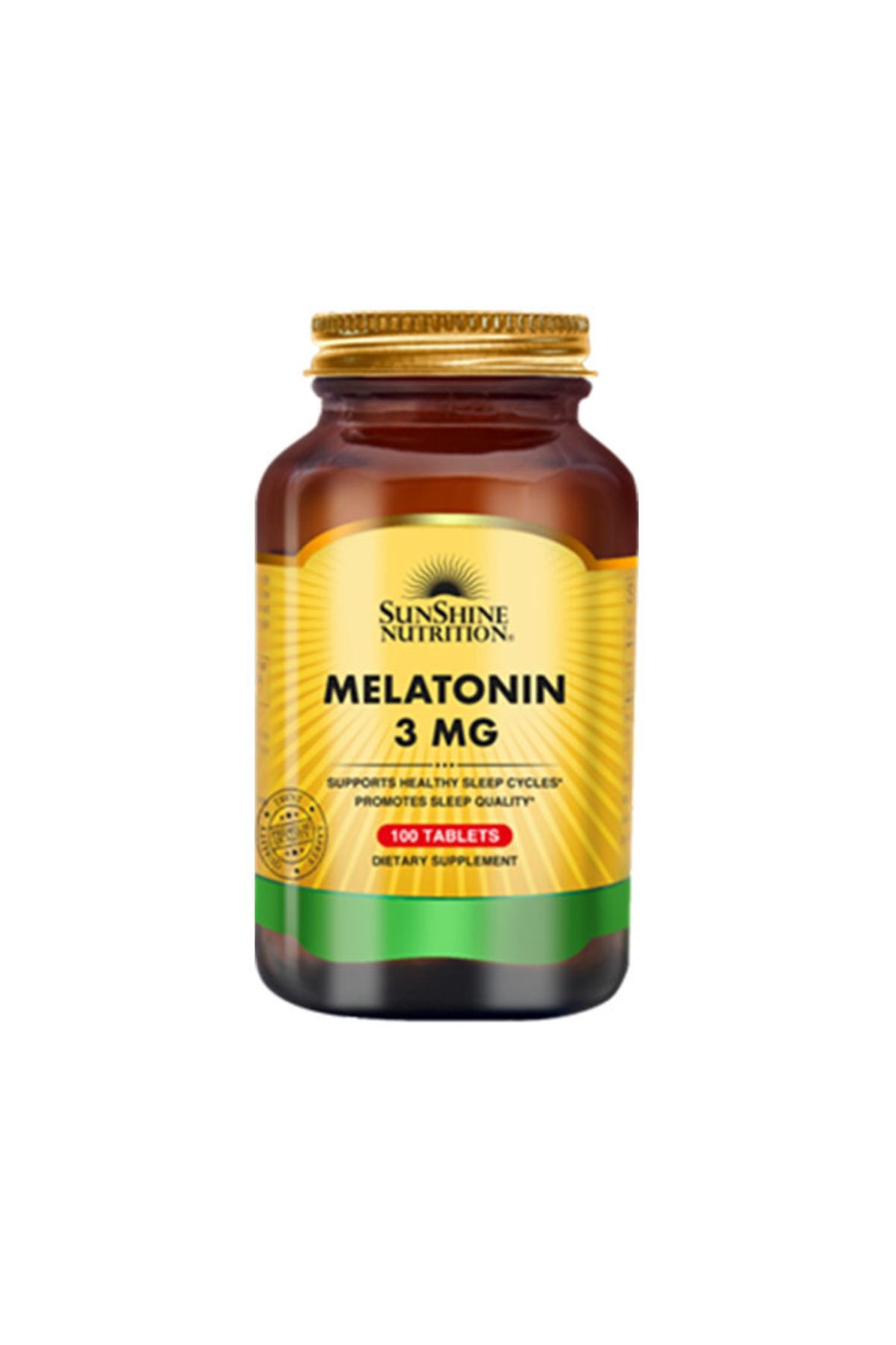 SUNSHINE-Melatonin Regulate Sleep Cycles and Improve Sleep Quality, 3Mg, Tab, 100'S 1