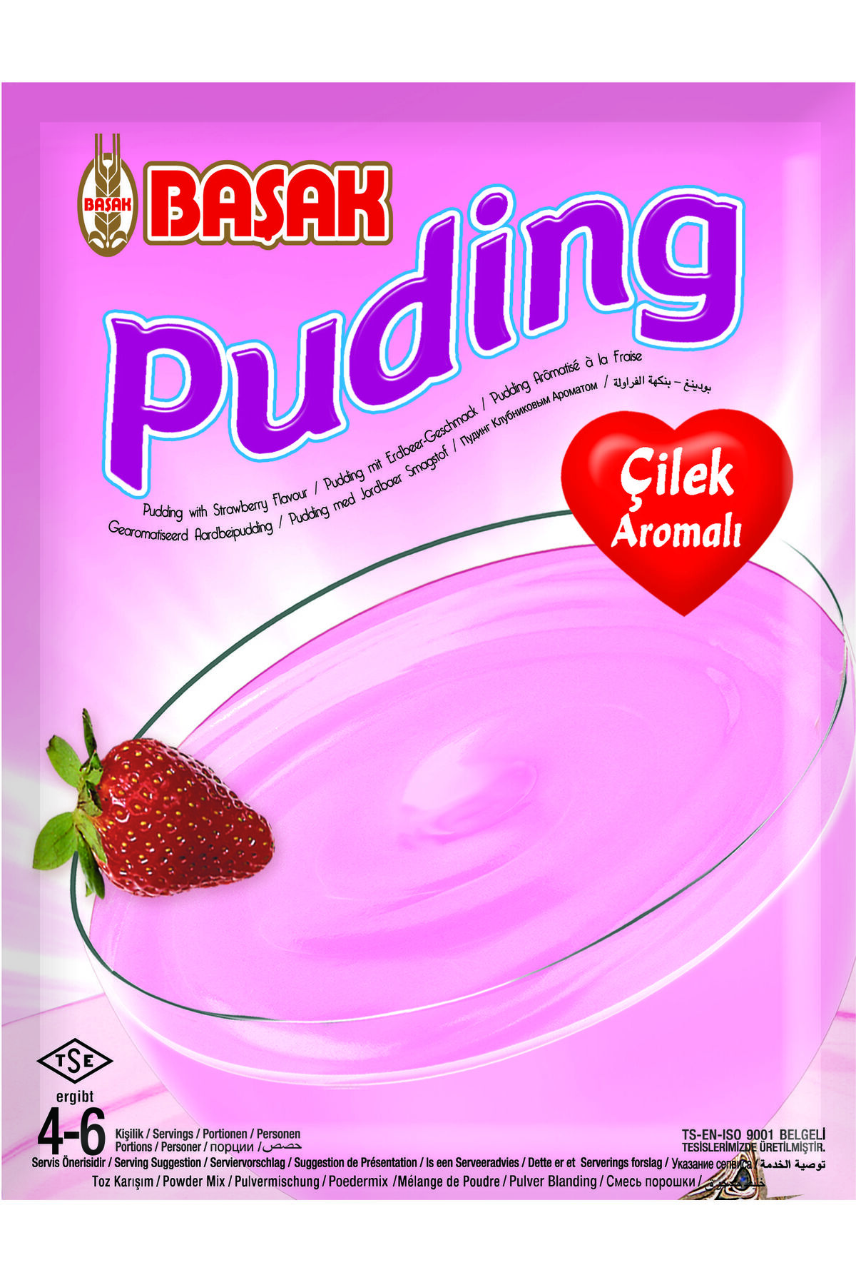 PUDİNG ÇİLEKLİ 130 GR. X 3 adet