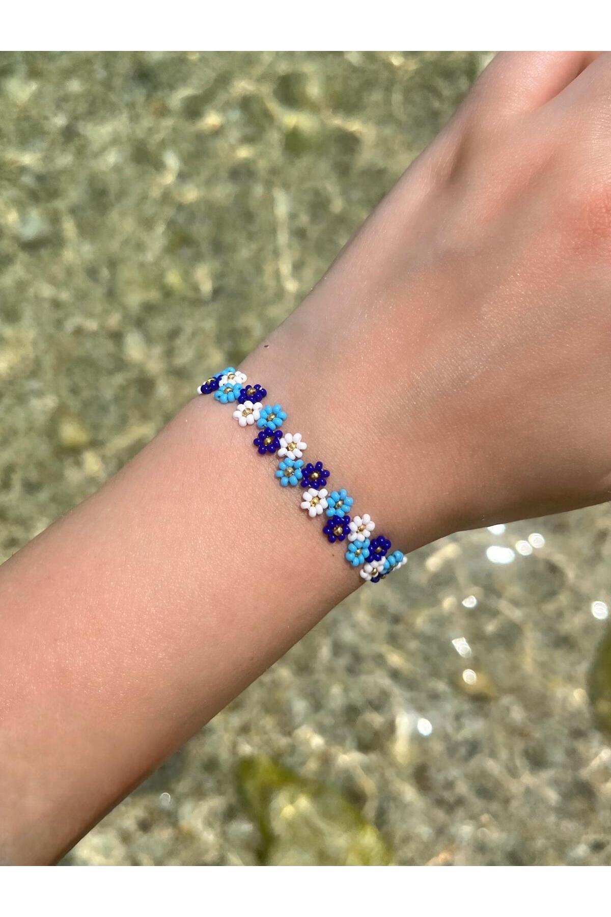My Blue Flower Garden Bracelet