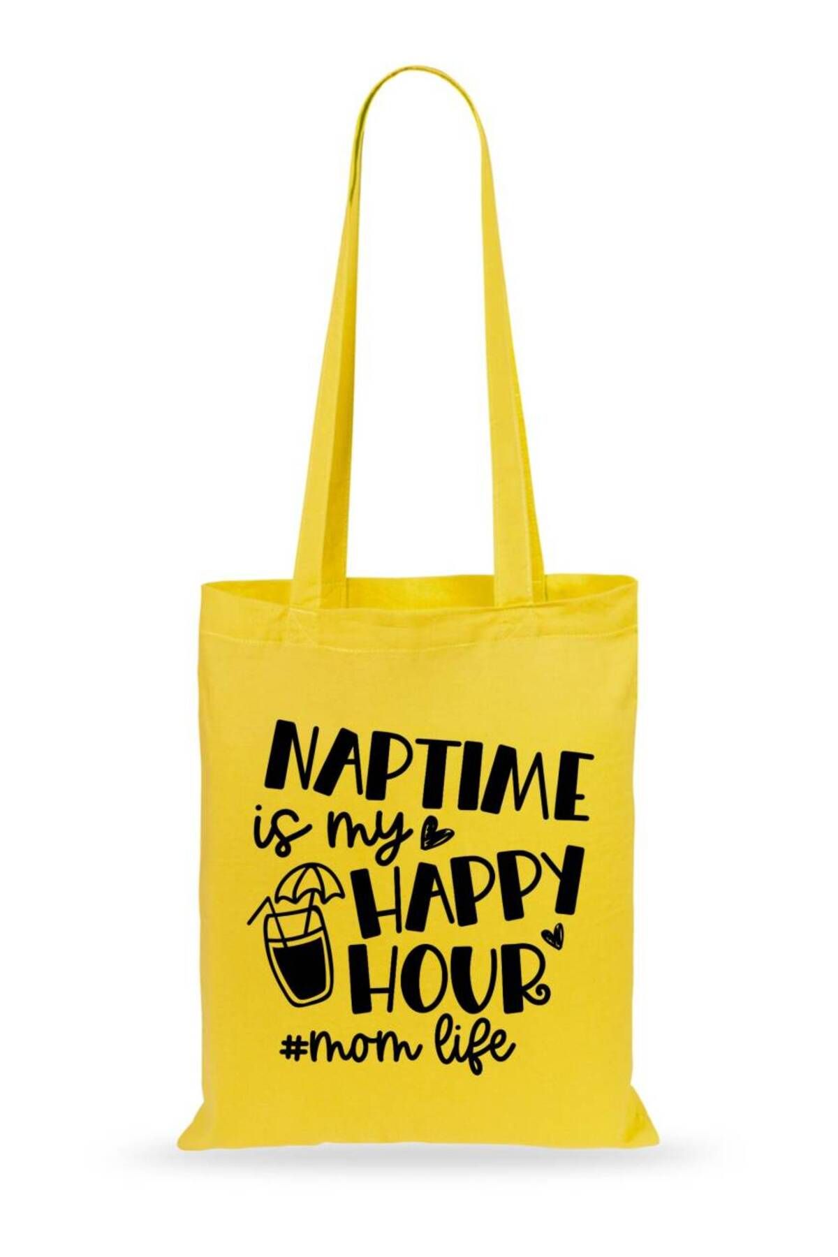 Boomer-Cotton bag, printed with a funny message with glitter accents "Naptime" 1