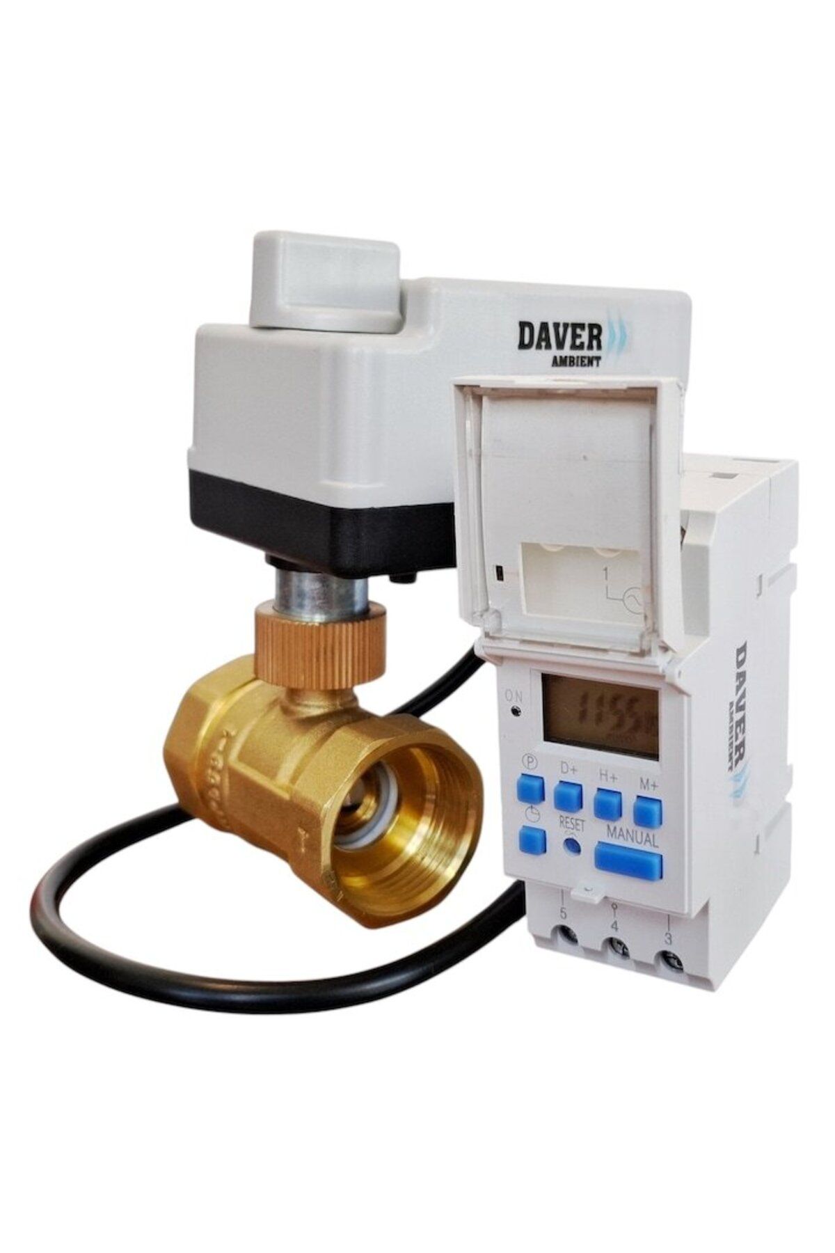 Daver-Vana 2 cai rotativa 1" cu servomotor rapid, cu control automat / manual si releu temporizator progra 3