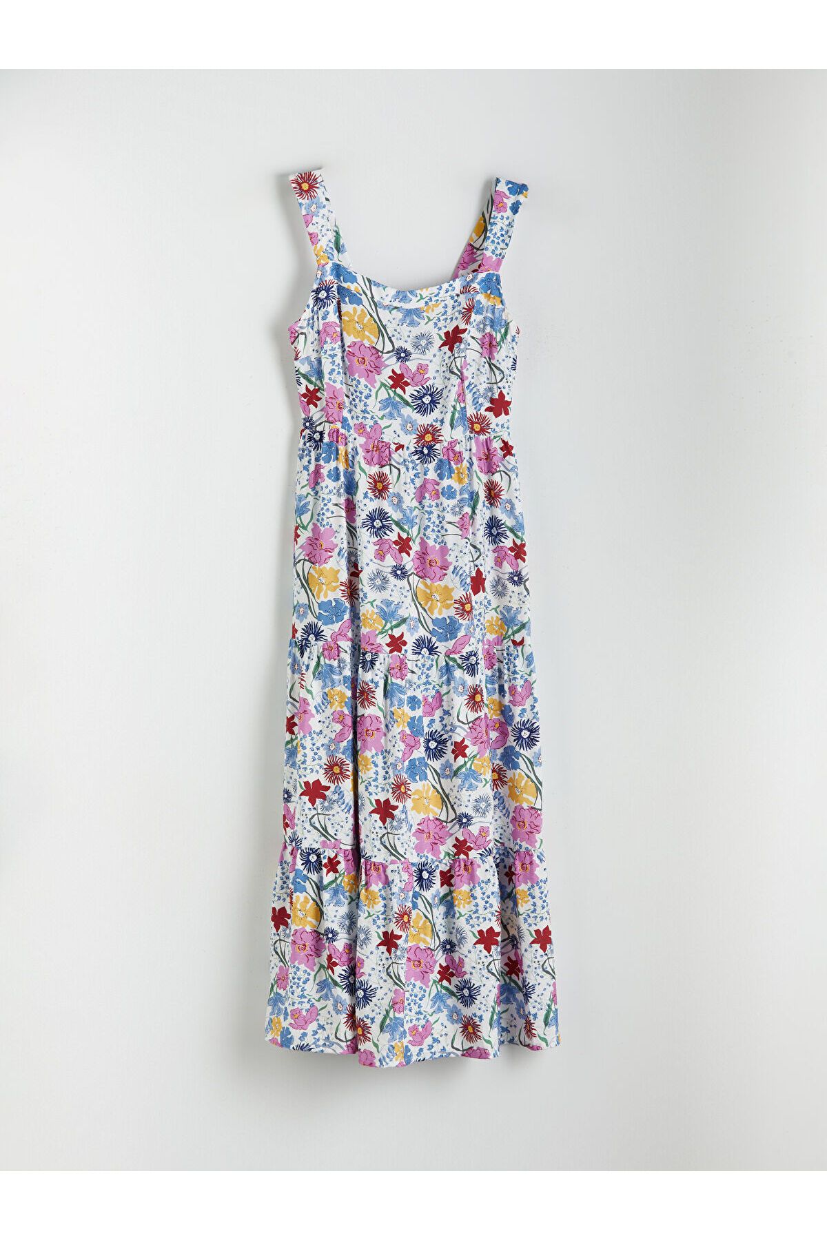 LC Waikiki-Square Neck Floral Poplin Dress 1