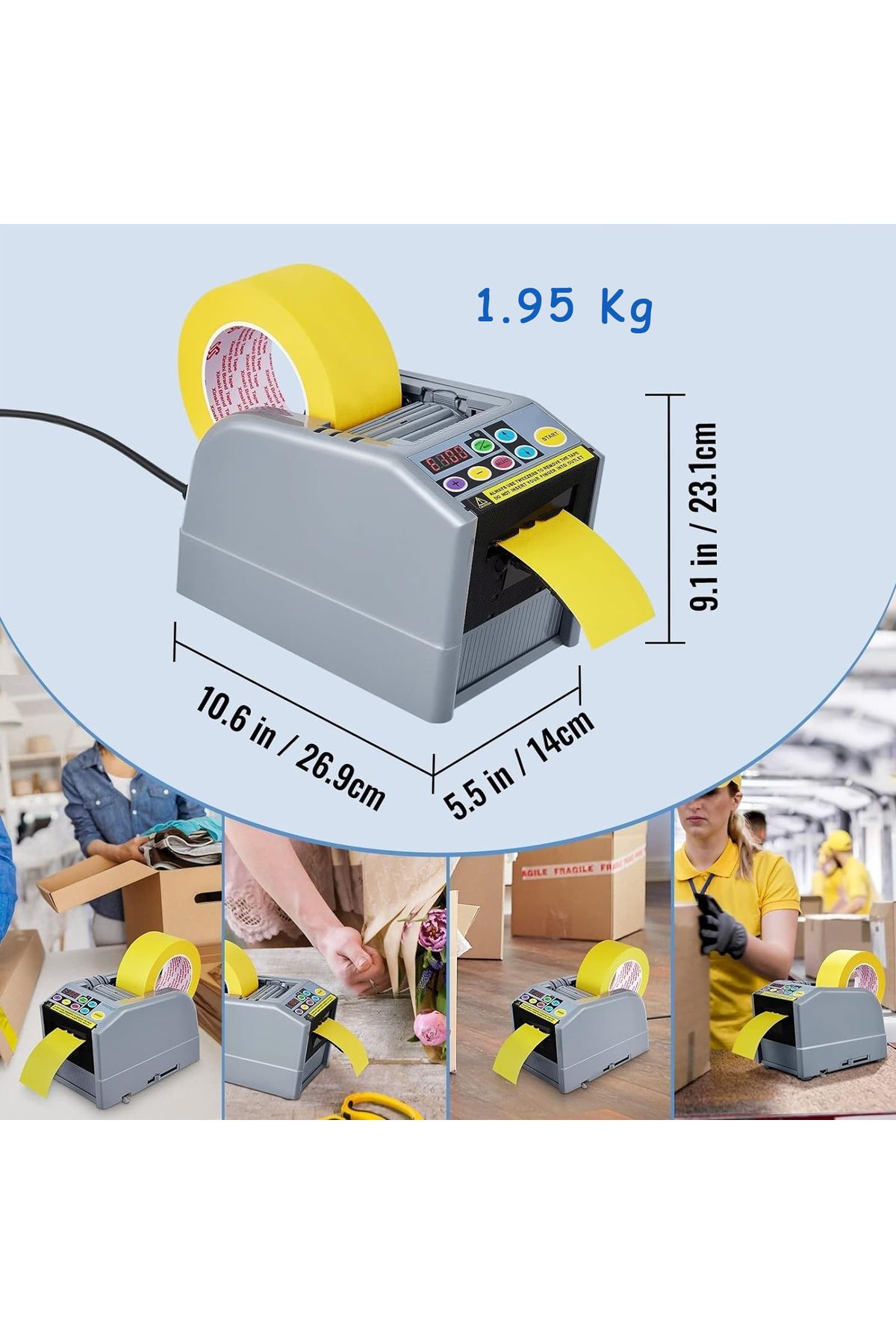 WePro Store-Distribuitor automat de bandă, mod dual, presetat sau ciclic, cu ecran LED 12