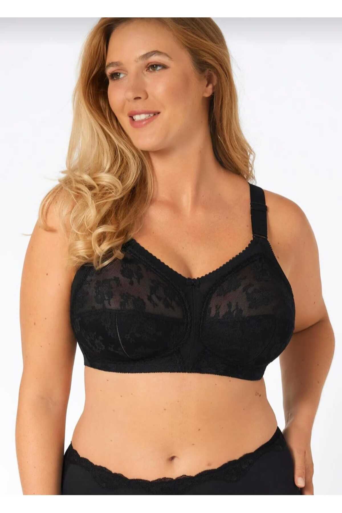 NARIYA  Kadın Büyük Beden Toparlayıcı Sütyen Battal Rahat Toplayıcı Desteksiz Telsiz Kapsız Anne Sütyeni - Görsel 3