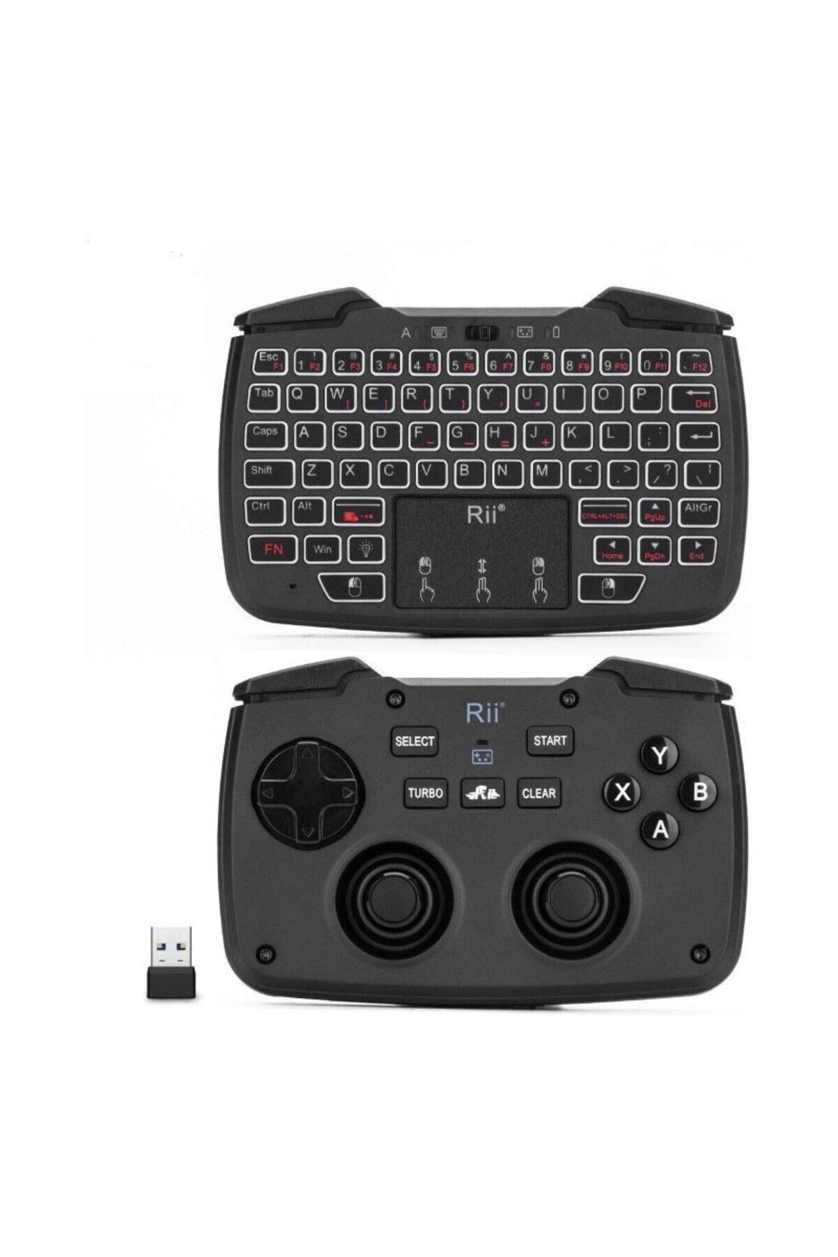 OEM-3 in 1 mini wireless keyboard, touchpad, vibration gamepad, turbo for PC, PS3, Android, TV Box 1