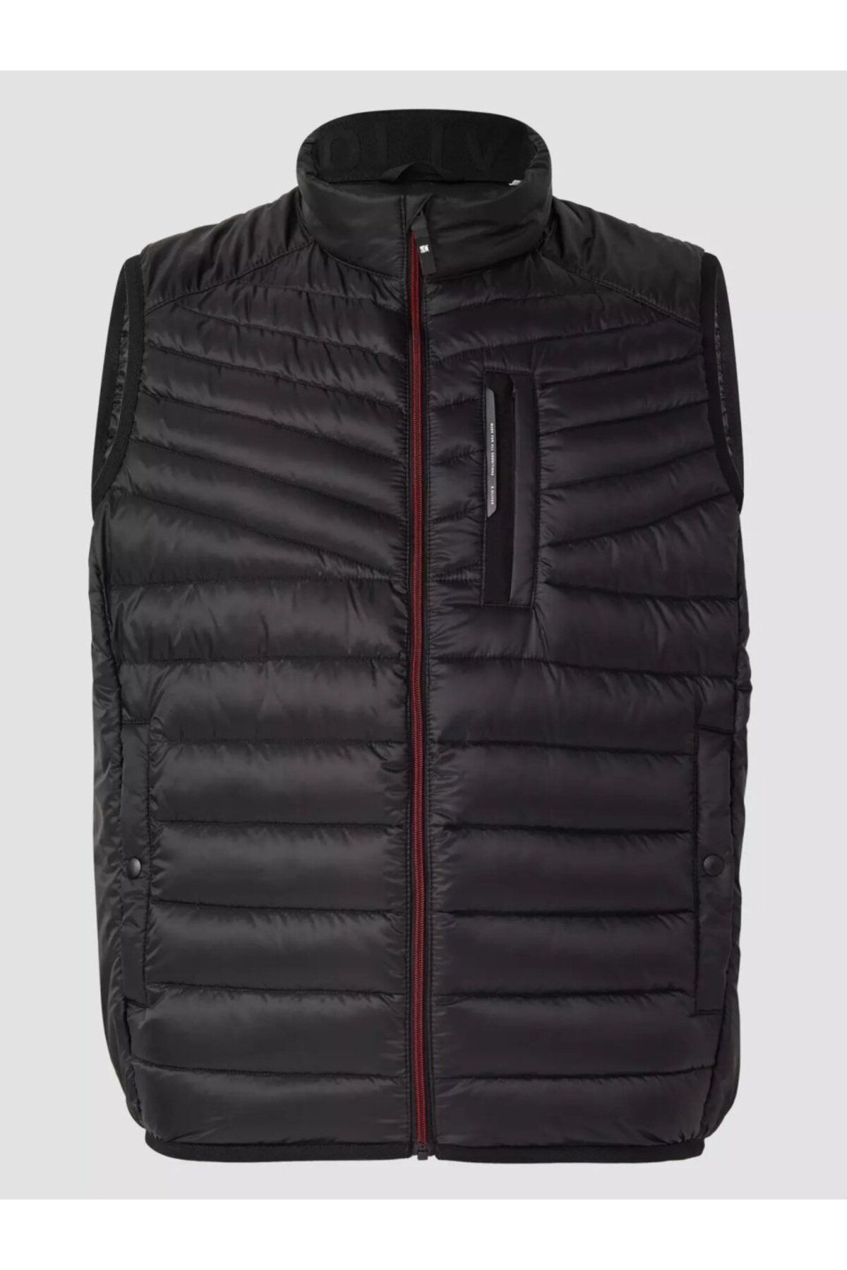 s.Oliver-Big Sizes Men's vest, without hood with slant pockets and Regular fit, Black 7