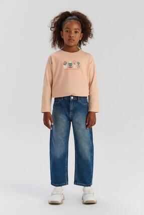 Tyess Basic BG Store Kız Çocuk Mavi Pantolon