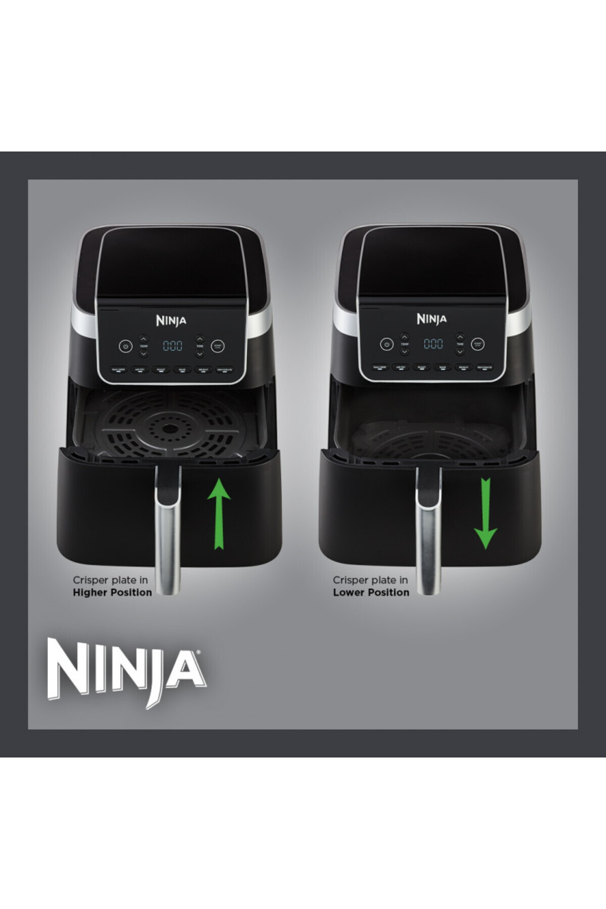 NINJA-Hot air fryer Max Pro AF180EU, 2000W, 6.2 l, 1.2 kg, 40-240C, 6 programs, Black 9