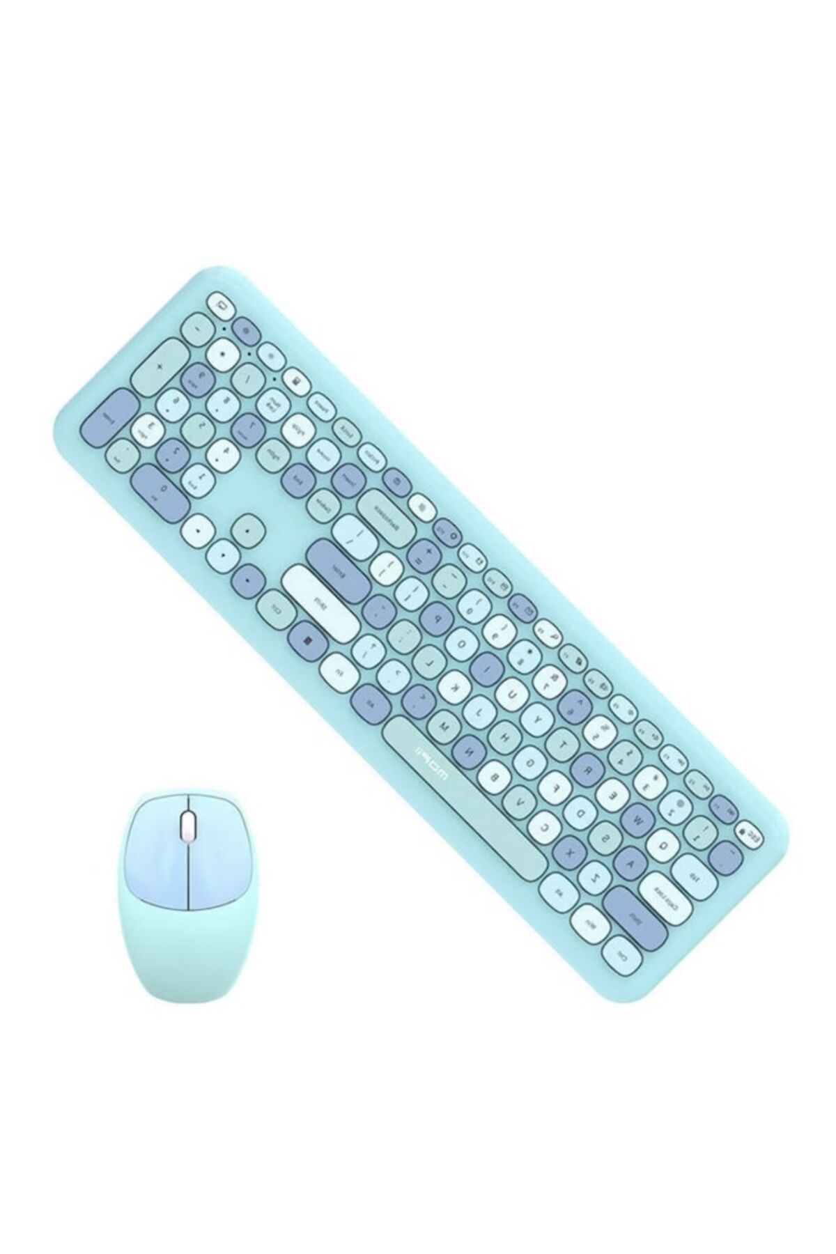 Rao-Wireless Keyboard and Mouse Set, 1600 DPI, Dimensions 445 x 136 x 35 mm, Color Blue 2