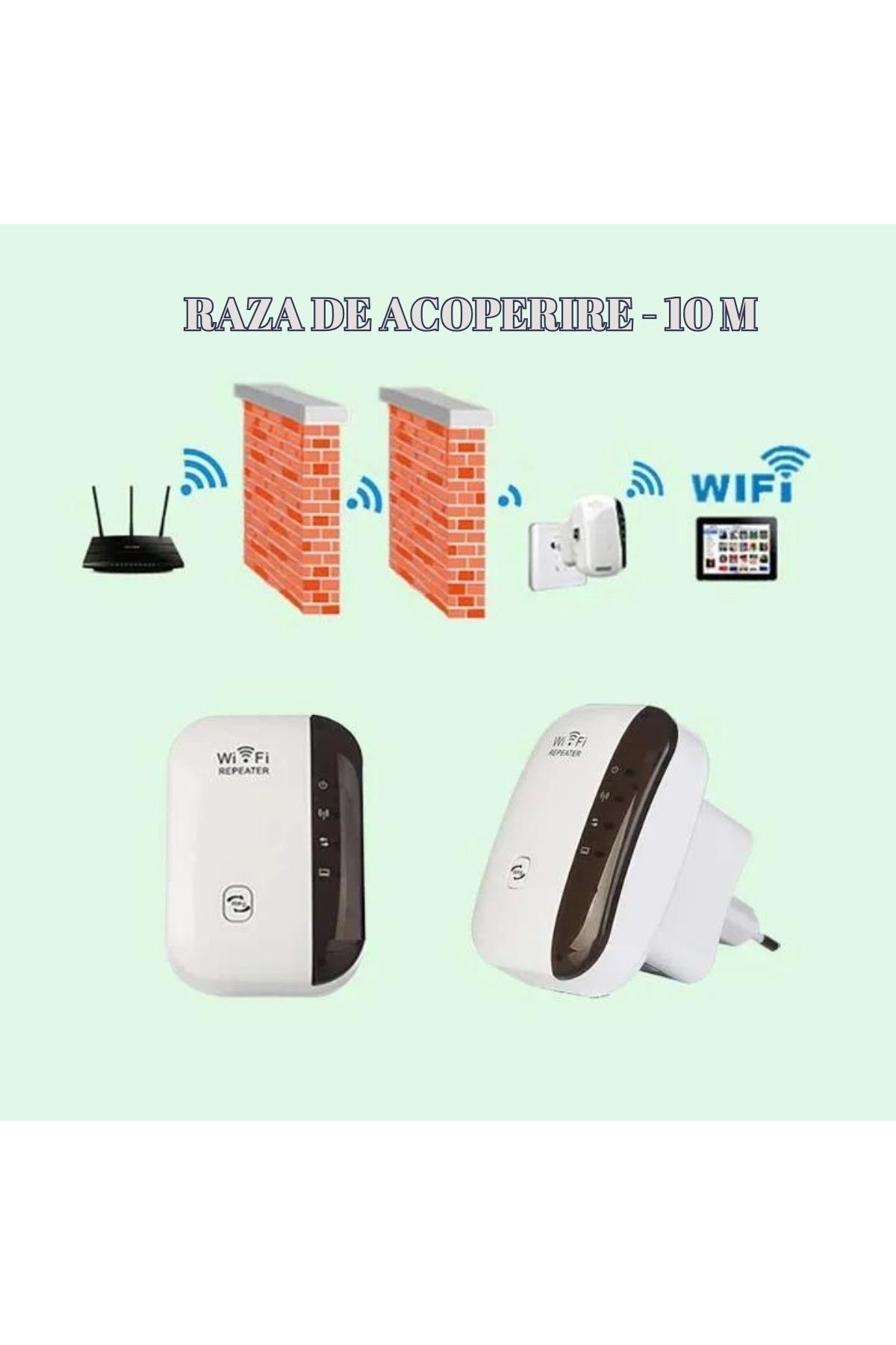 MNS-WiFi Adapter with 300Mbps Signal Amplifier, Dual Mode Relay and AP, WPS Button for Quick Encryption, 5